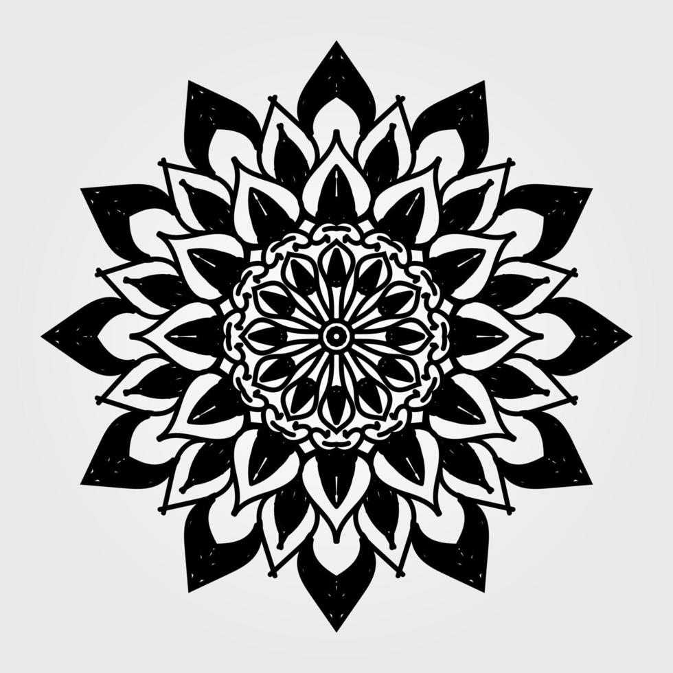 Vector round abstract circle. Mandala style.