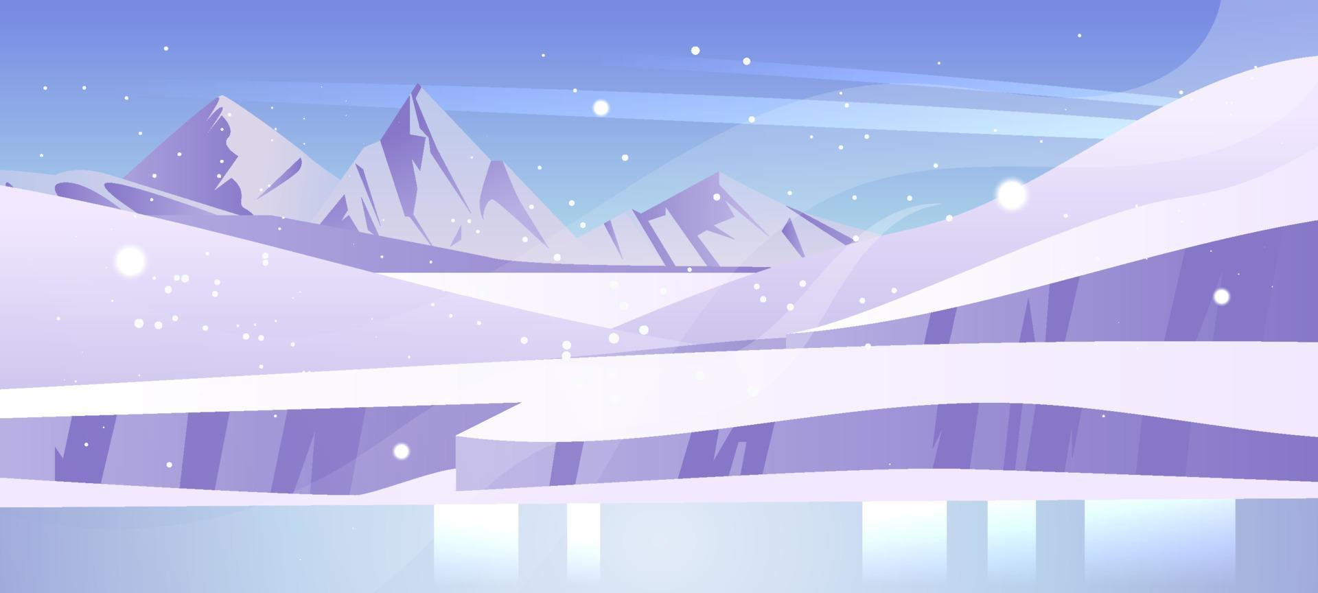 Winter Scenery Background vector