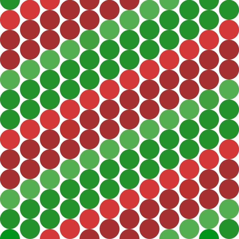 Simply seamless pattern design of red and green balls isolated on white background. It is the theme of Christmas festival. vector