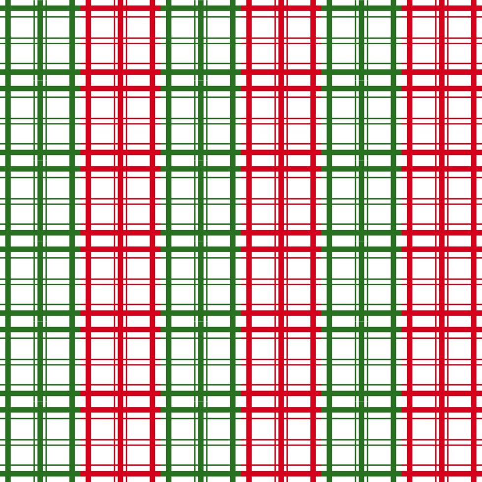 Simply seamless check pattern isolated on white background. Christmas decorating theme for wrapping paper, wallpaper, fabric, backdrop and etc. vector