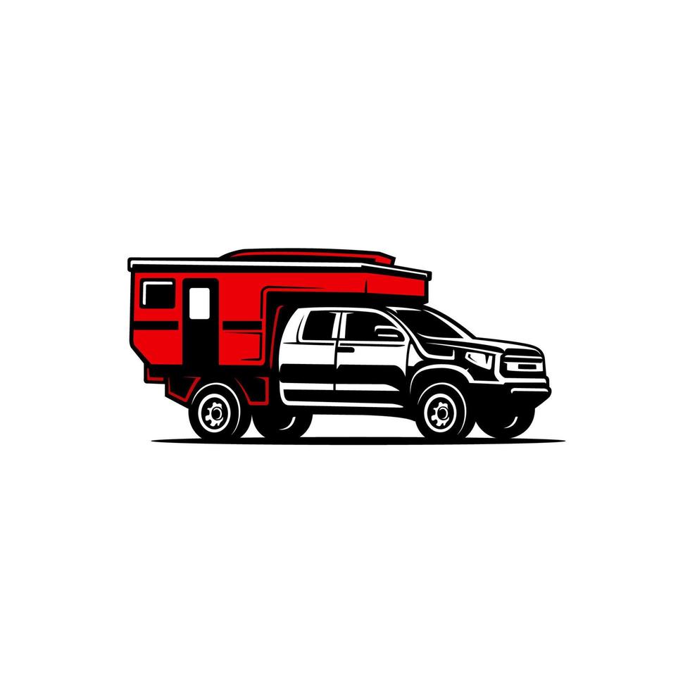 camper truck vector