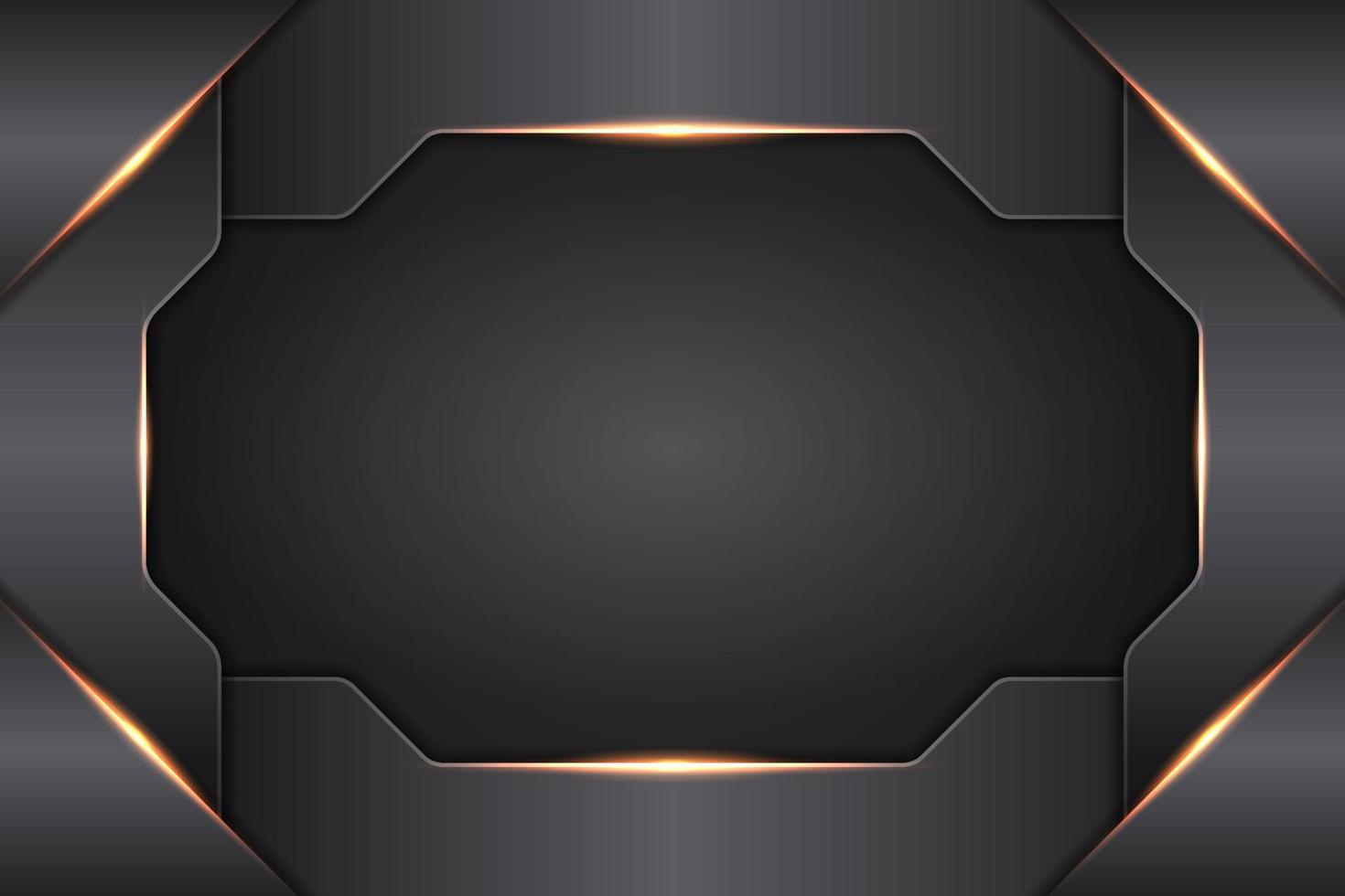 Modern Background Futuristic Technology 3D Elegant  Metallic Glossy Orange vector