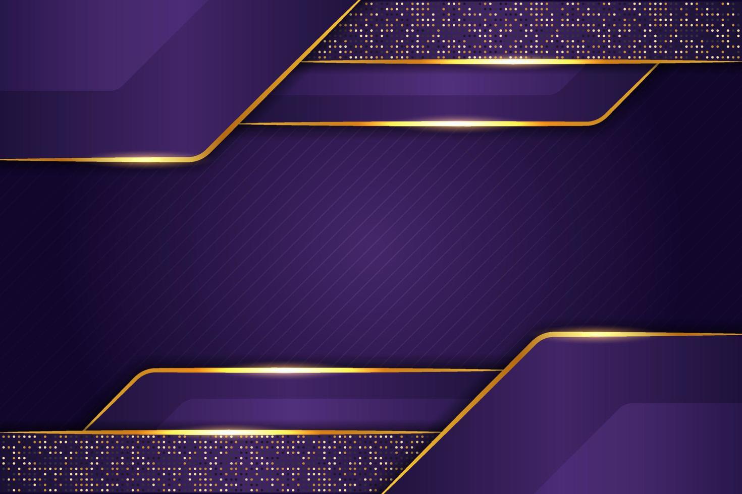 Luxury Background Purple Overlapped Layer with Elegant Glow Golden Effect  and Glitter 4338524 Vector Art at Vecteezy