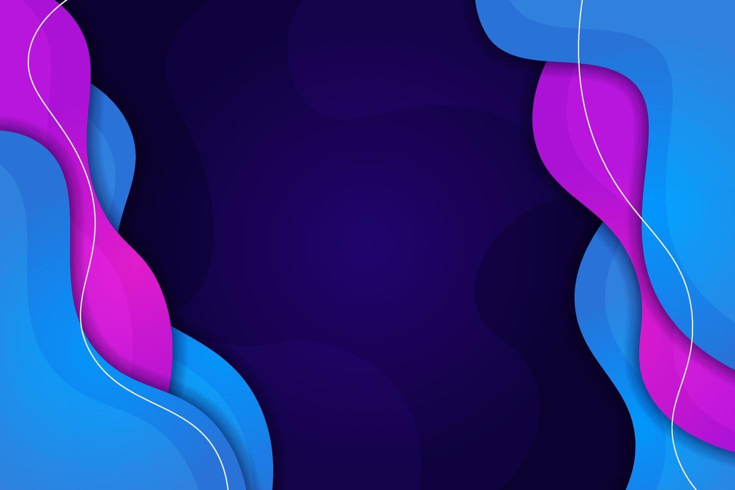 fondo abstracto geométrico colorido dinámico fluido degradado azul y morado vector de banner premium