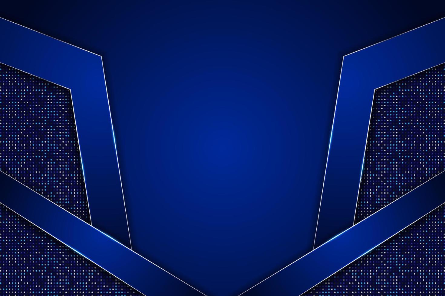 Modern Technology Background Premium Futuristic 3D Blue Hexagon with Elegant Glitter vector