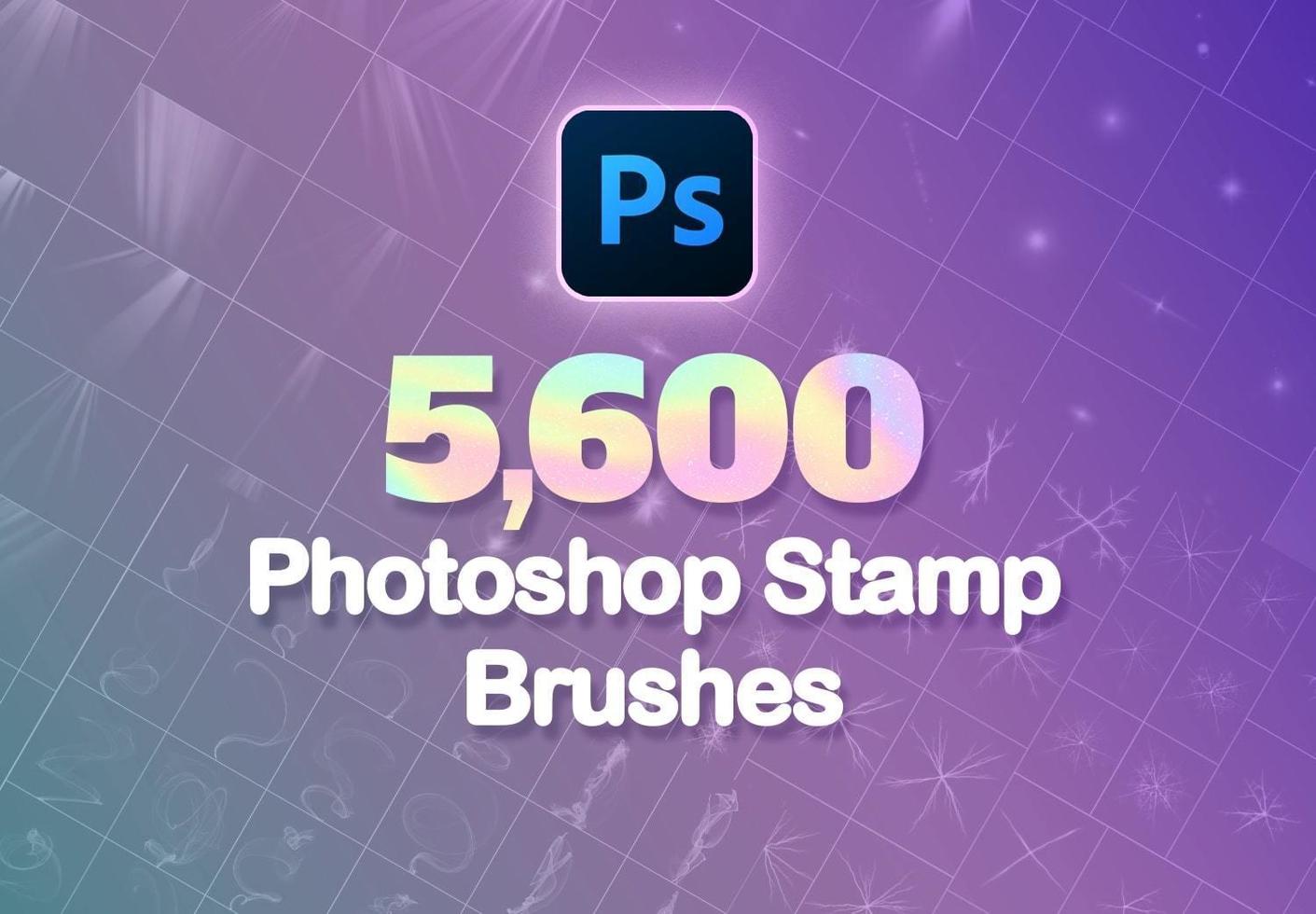 5600 Photoshop Stamp Brushes Bundle