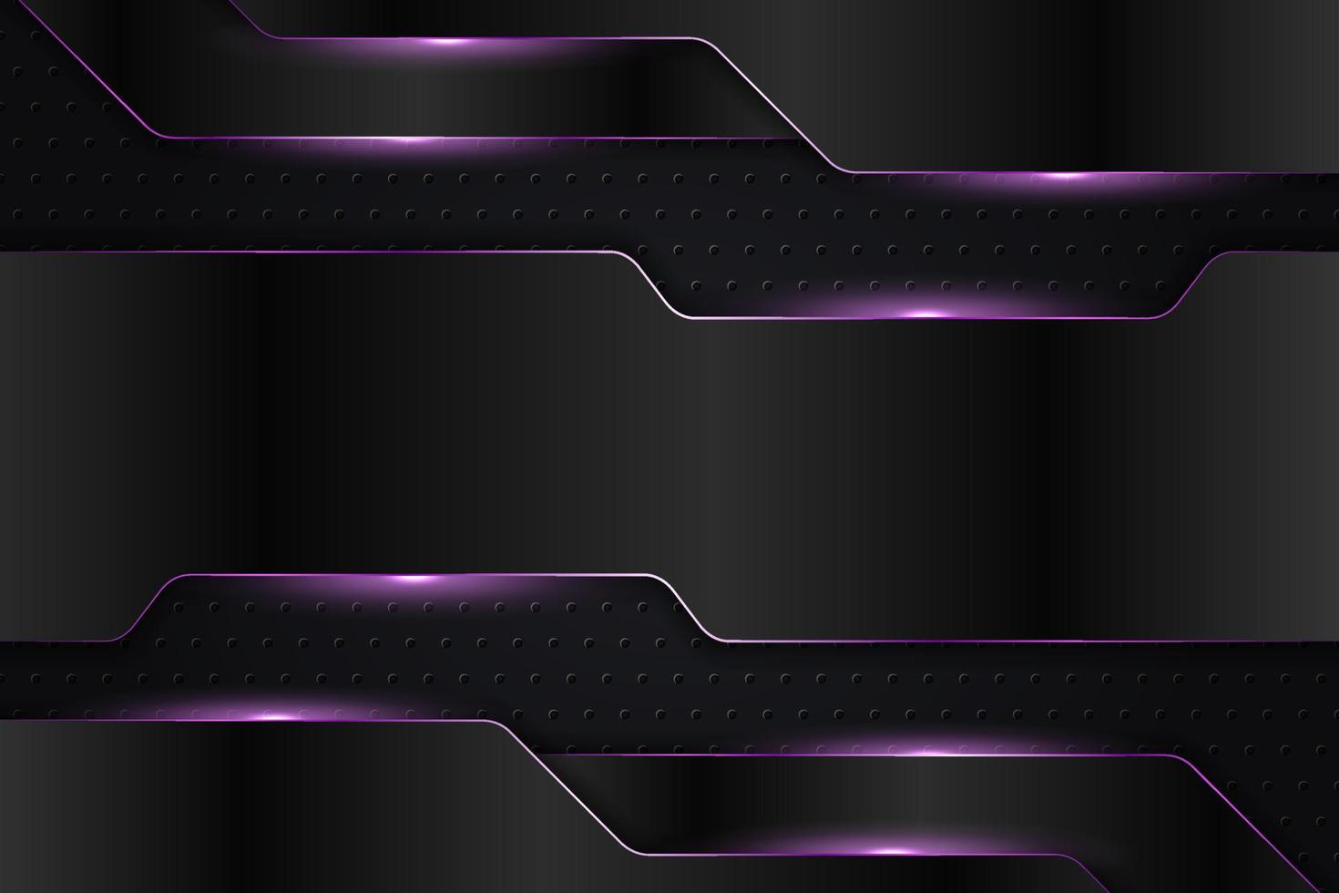 tecnología de fondo moderno brillo metálico realista púrpura en la oscuridad vector