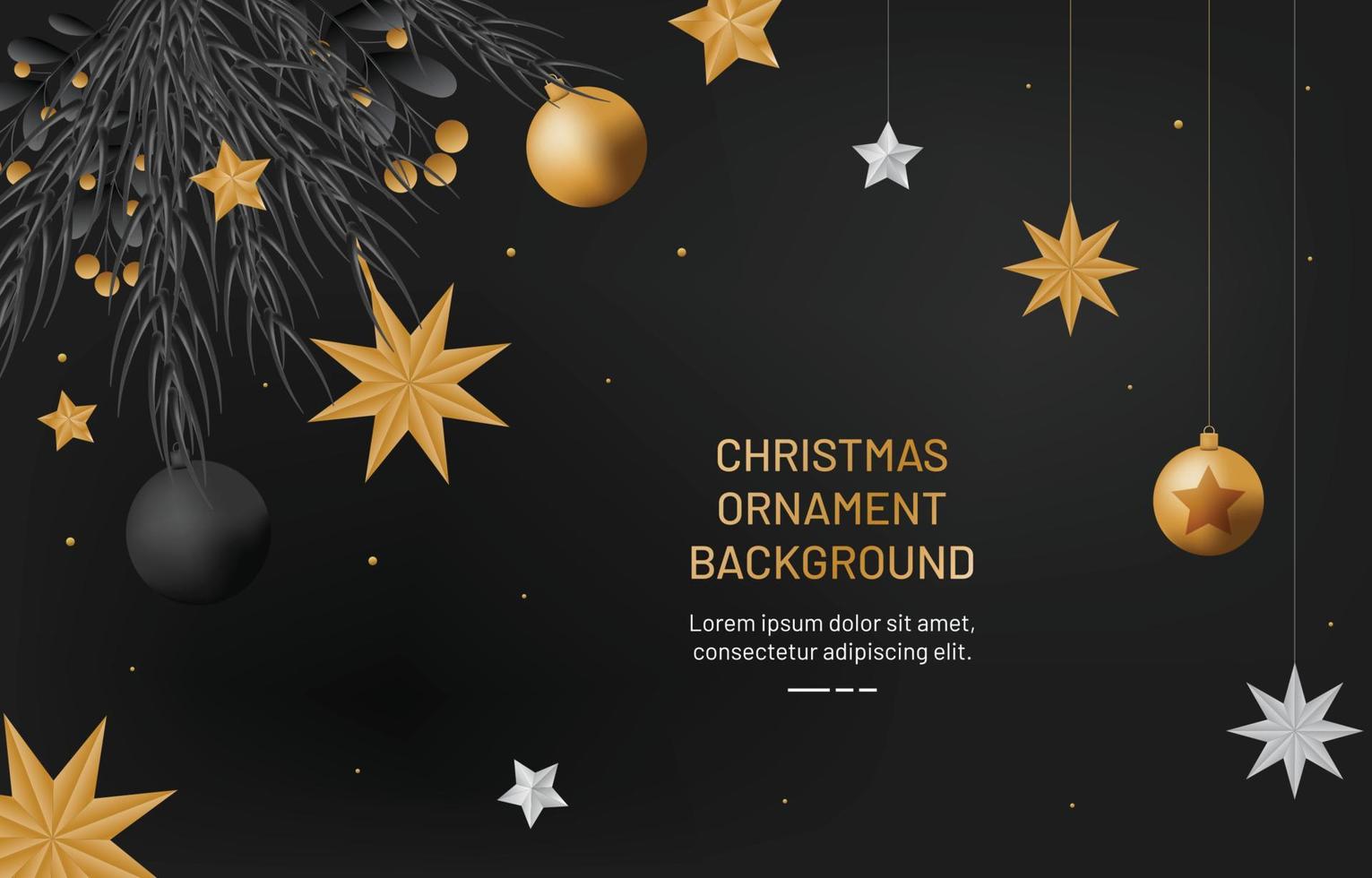 Christmas Ornament Background vector