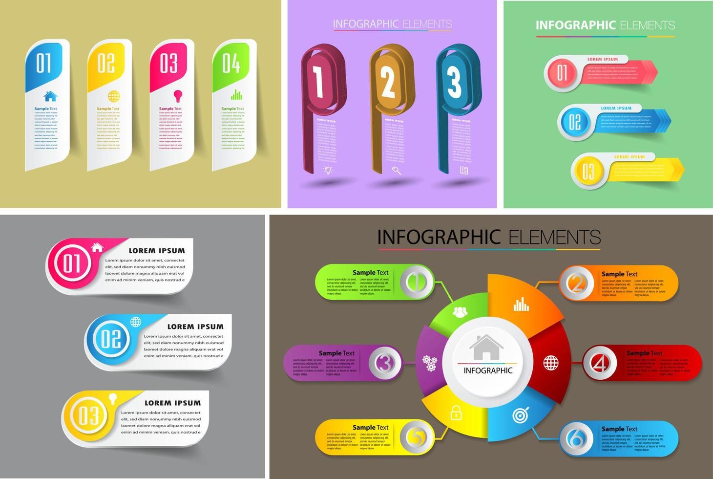 plantilla de cuadro de texto moderno, banner de infografía vector