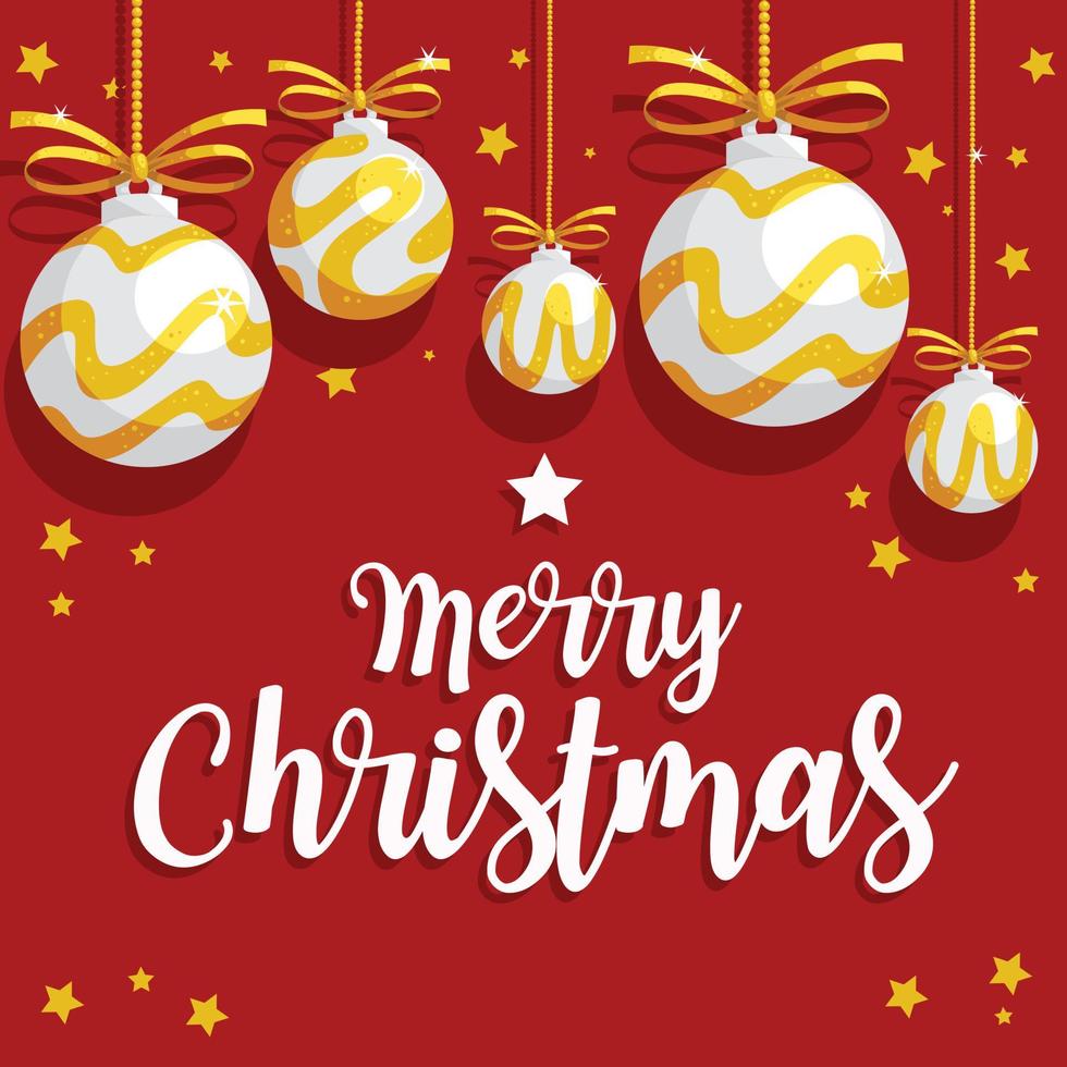 Merry Christmas Greeting Card vector