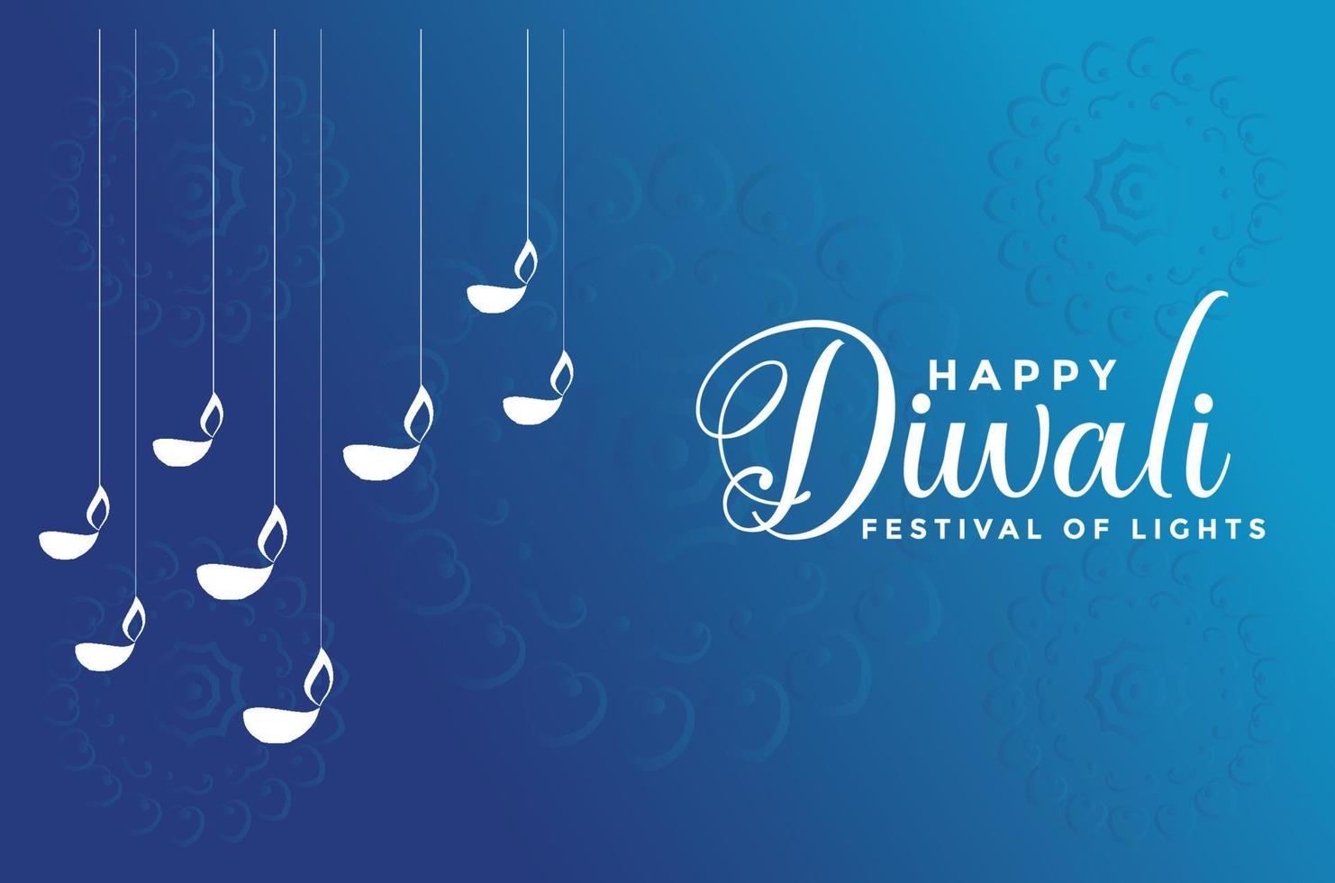 Ilustración de vector de fondo de festival de diwali