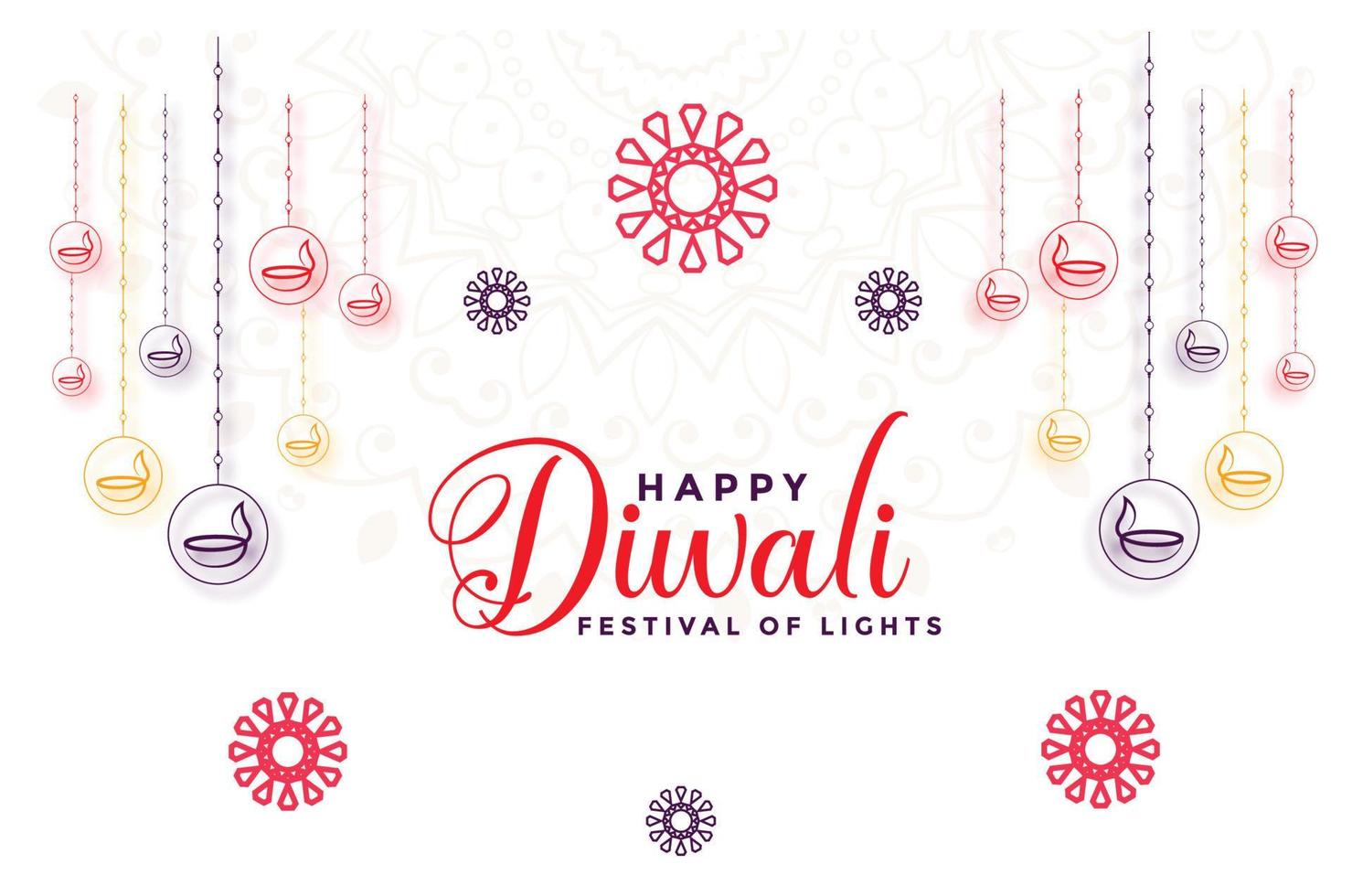 Diwali festival background vector illustration