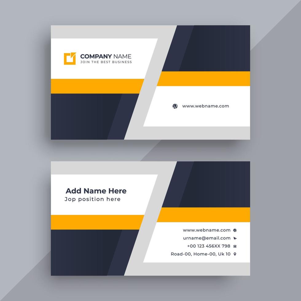 Modern business card design template vector