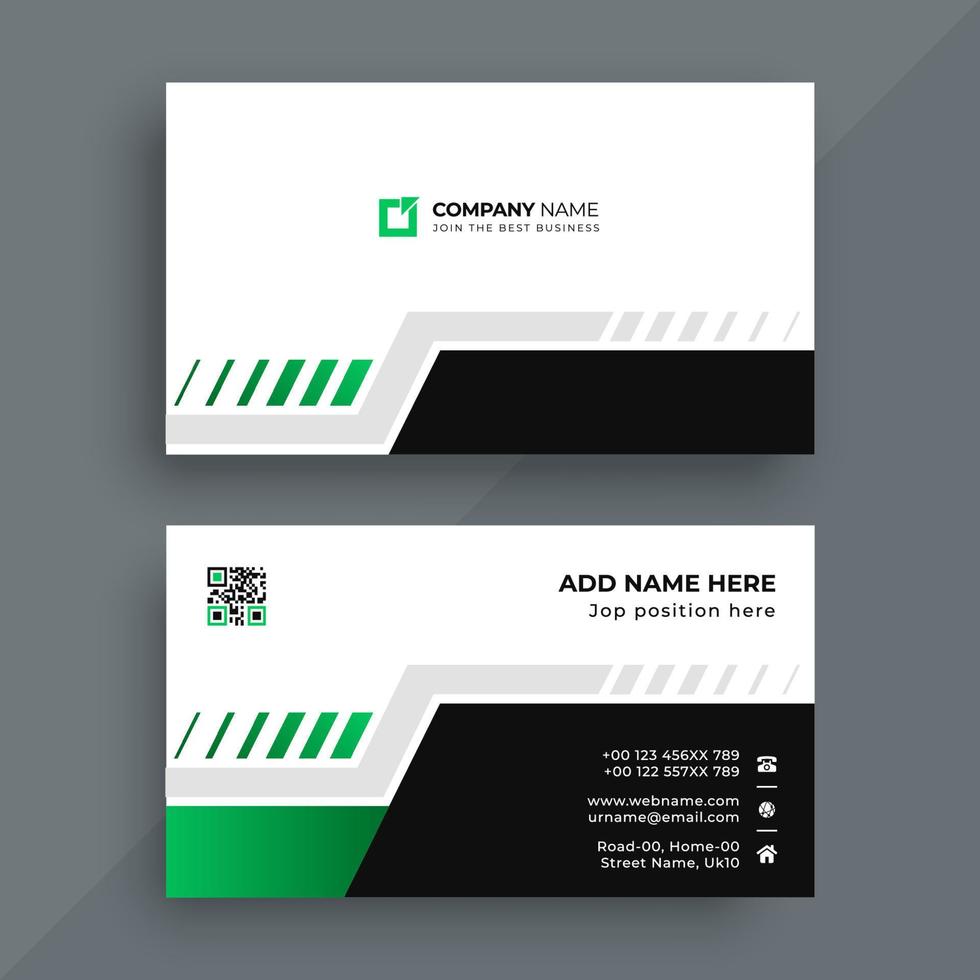 Modern business card design template vector