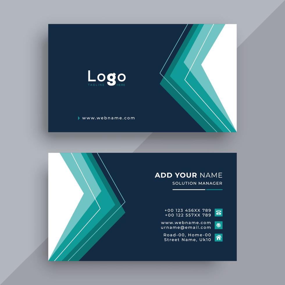 Modern business card design template vector