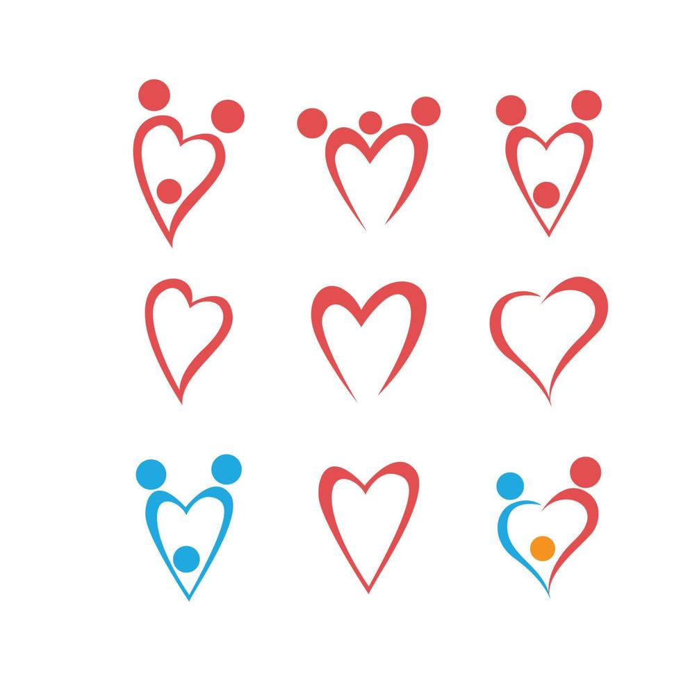 Love Logo and symbols Vector Template icons app