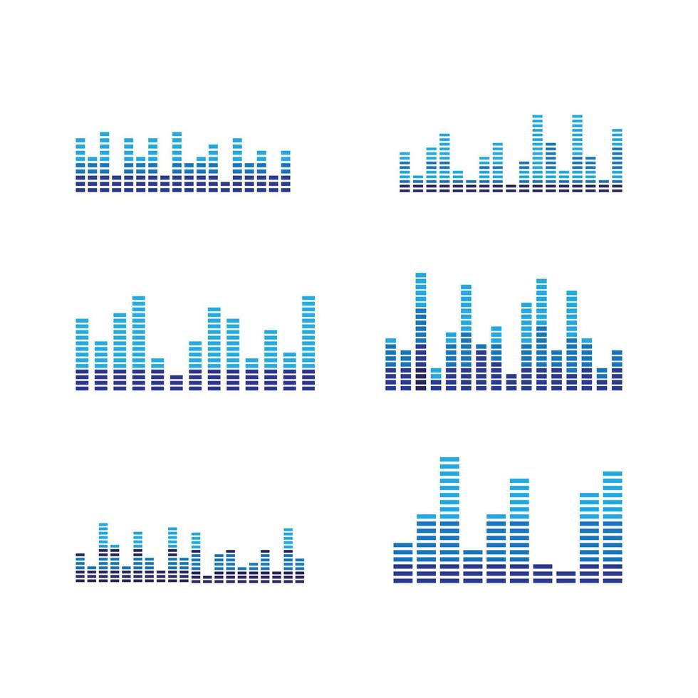 sound wave ilustration logo vector icon template