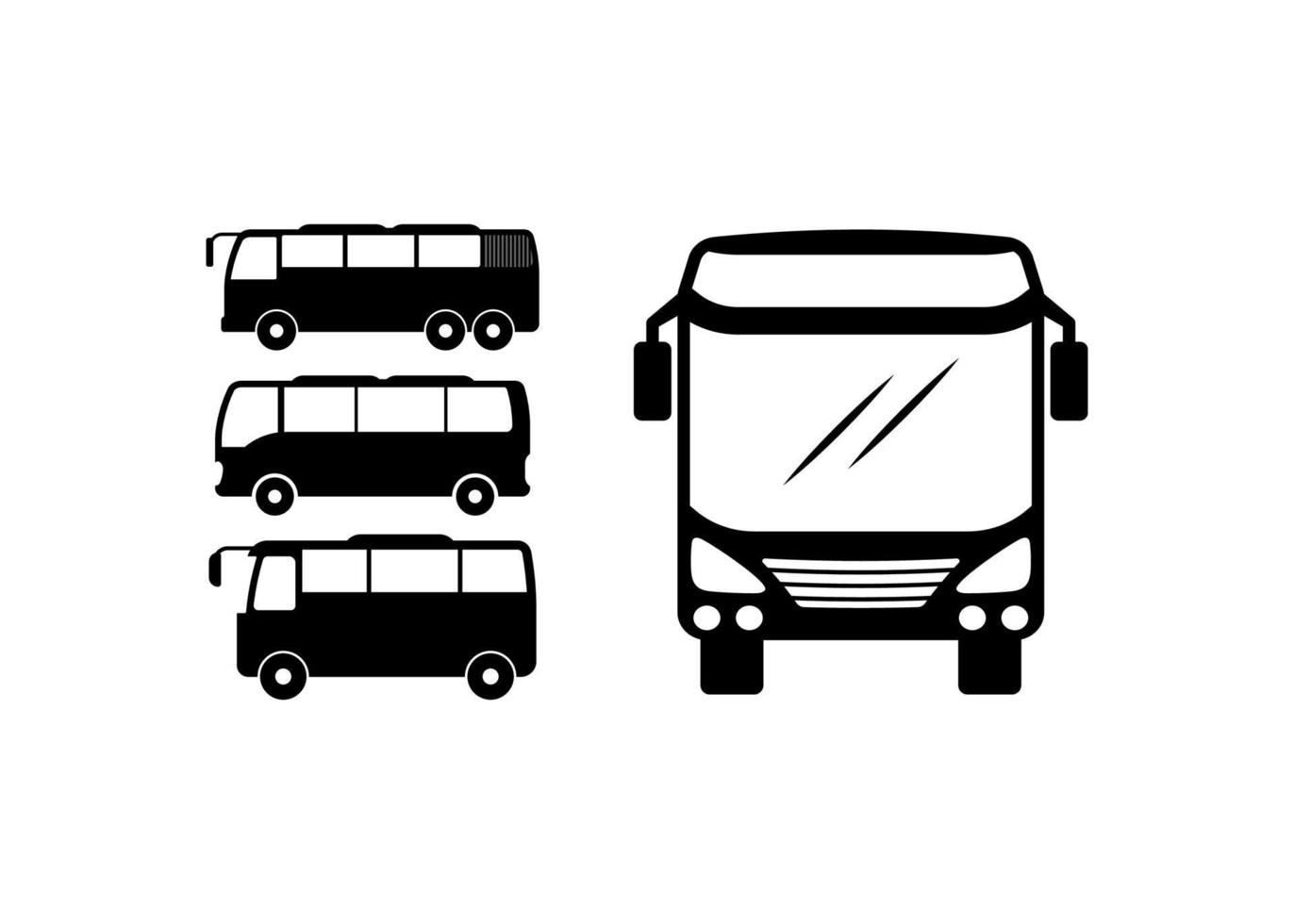 Bus icon design template vector isolated illustration