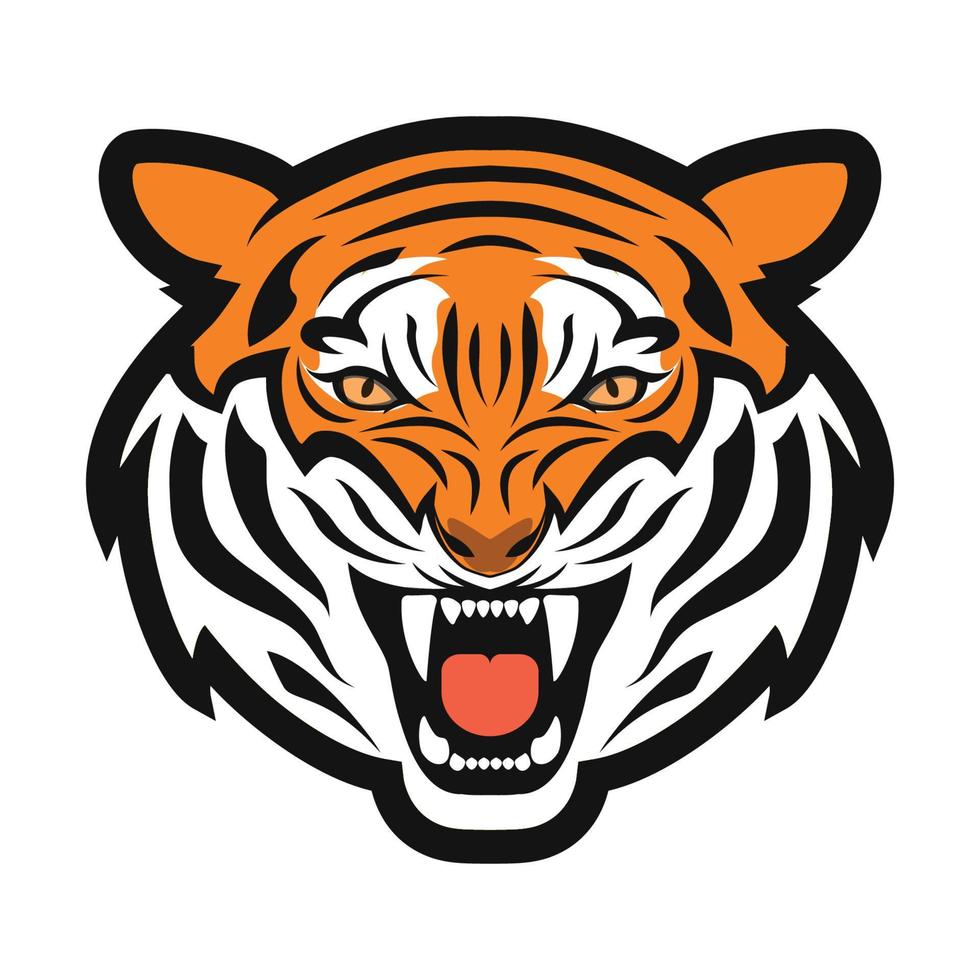 Vector illustration of Tiger Head