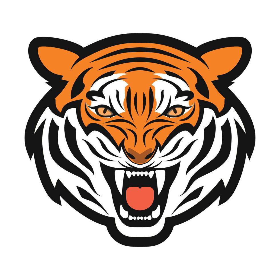 Vector illustration of Tiger Head