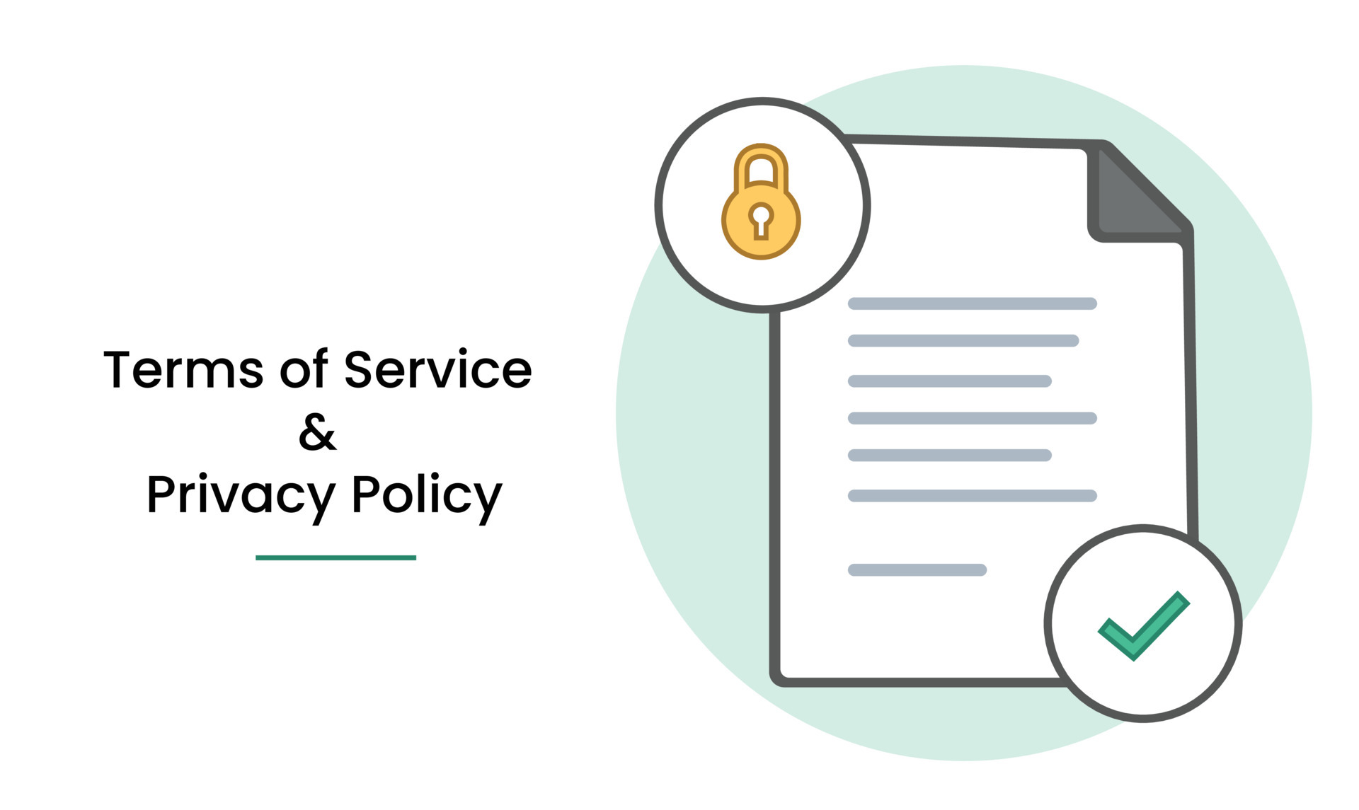 Terms of Service and Privacy Policy Document 4340114 Vector Art at Vecteezy