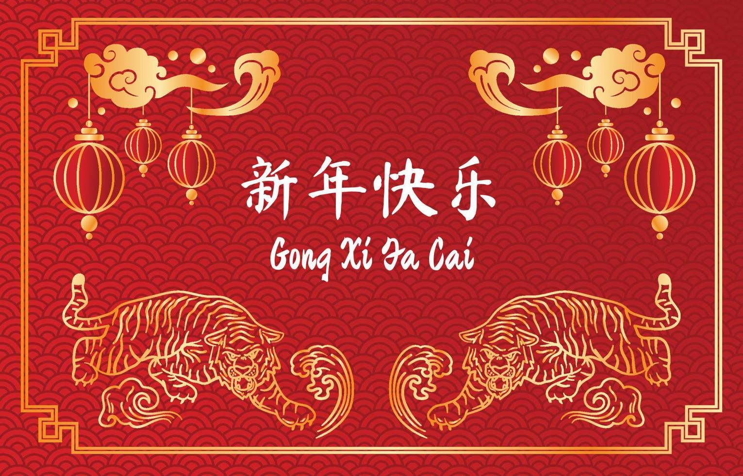 Chinese New Year 2022 Background vector