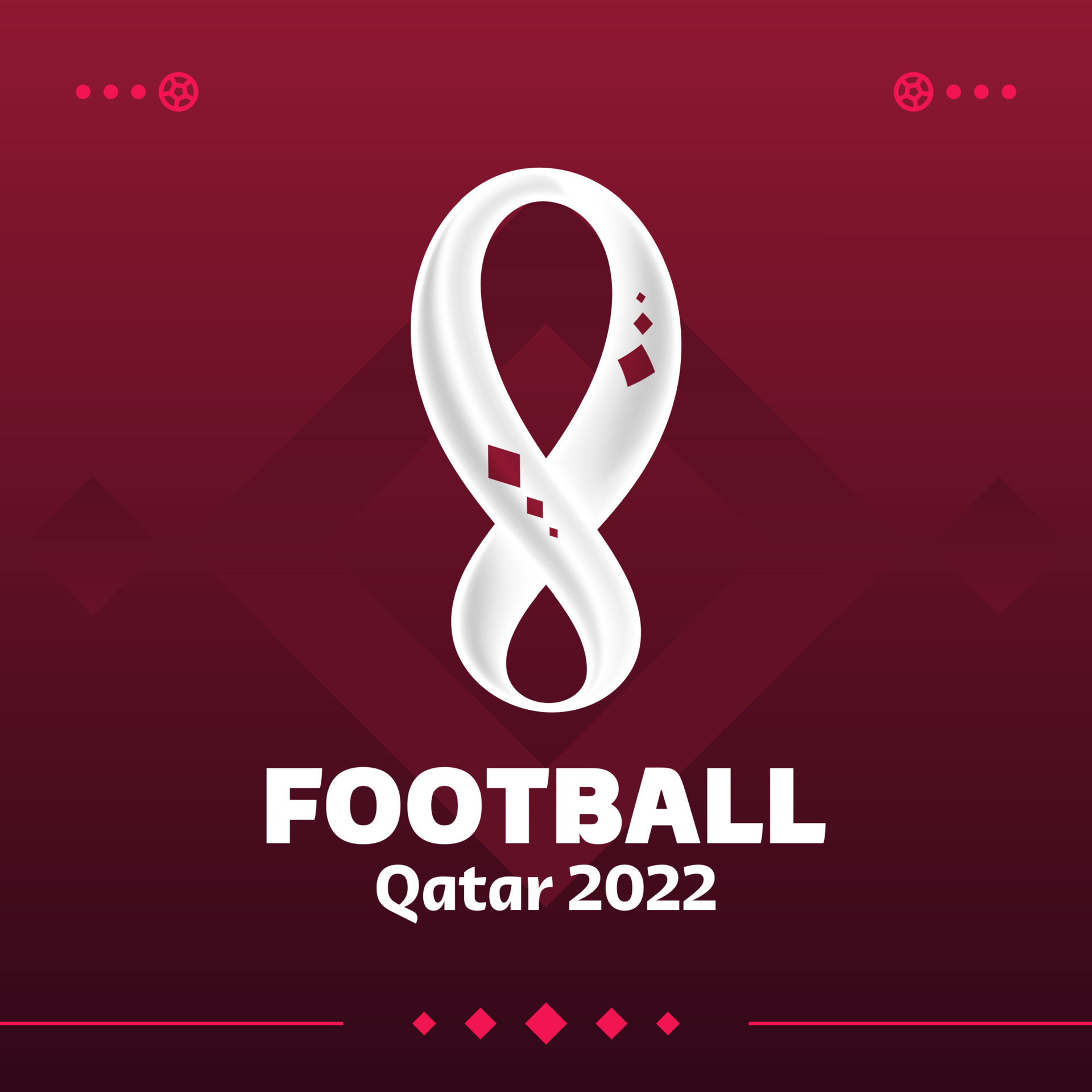 Premium Vector  Football qatar 2022 tournament background vector