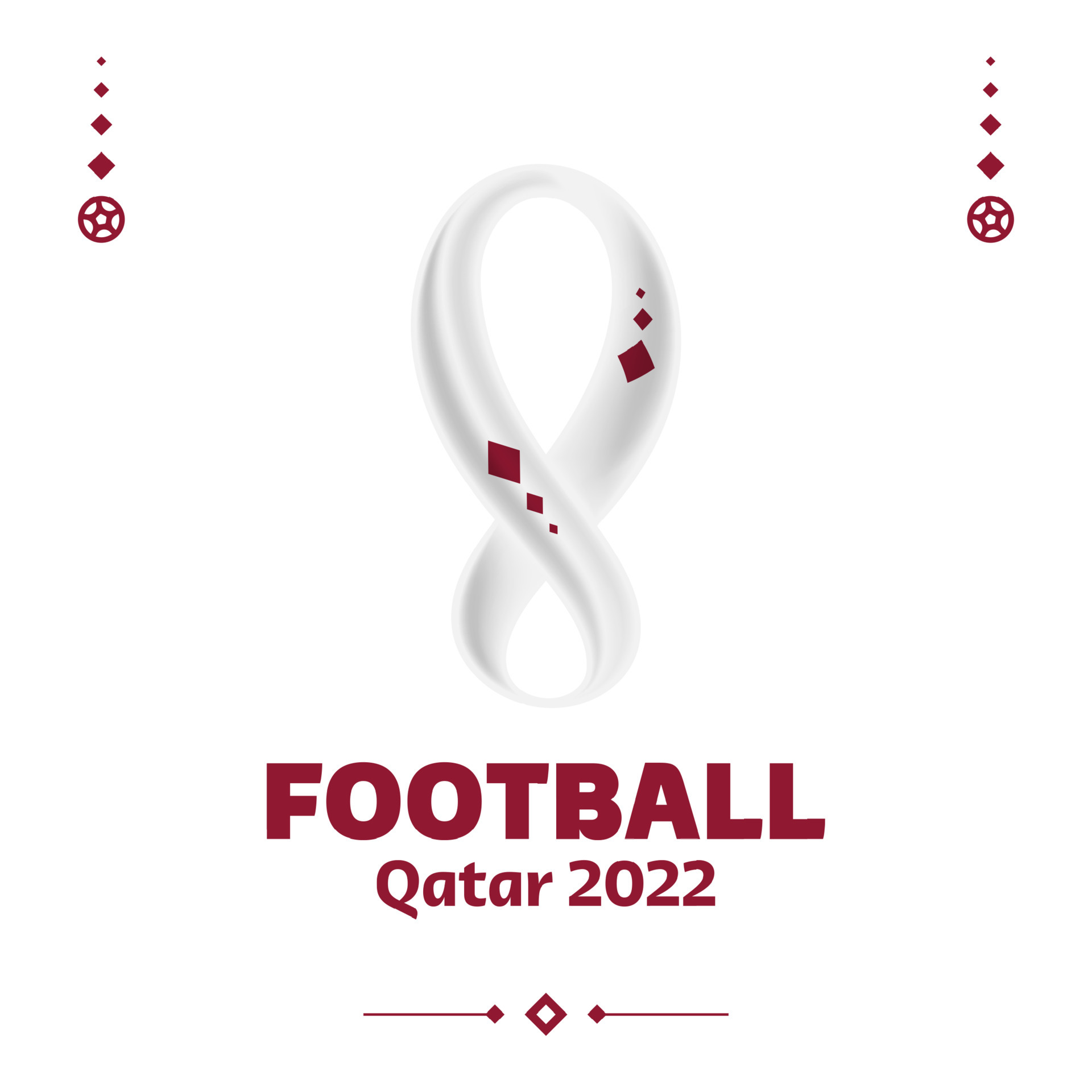 Premium Vector  Football qatar 2022 tournament background vector