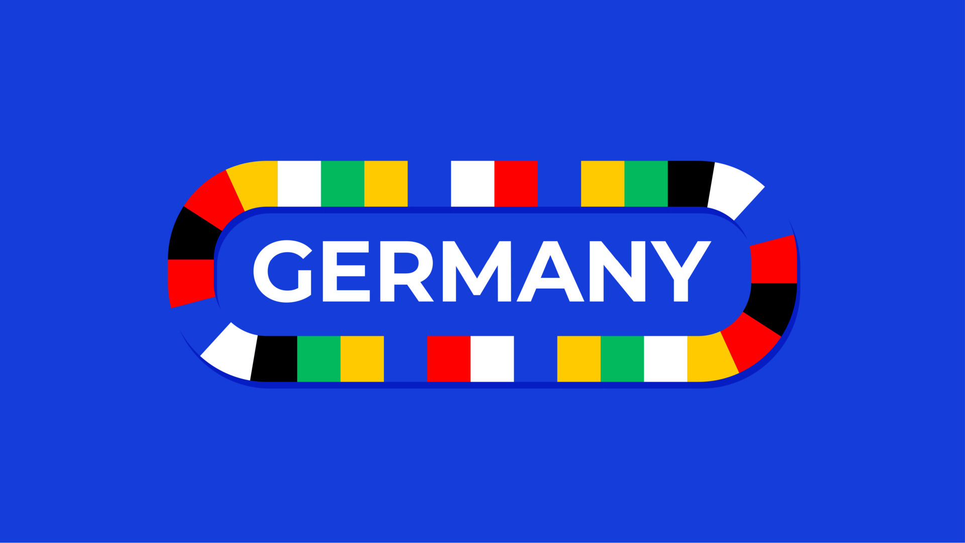 Germany 2024 vector flag. football 2024 tournament championship final