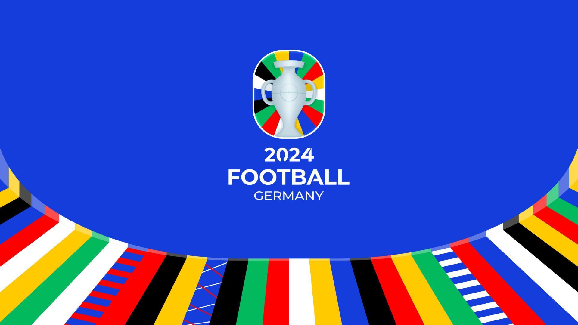 Football championship 2025 blue background vector stock illustration
