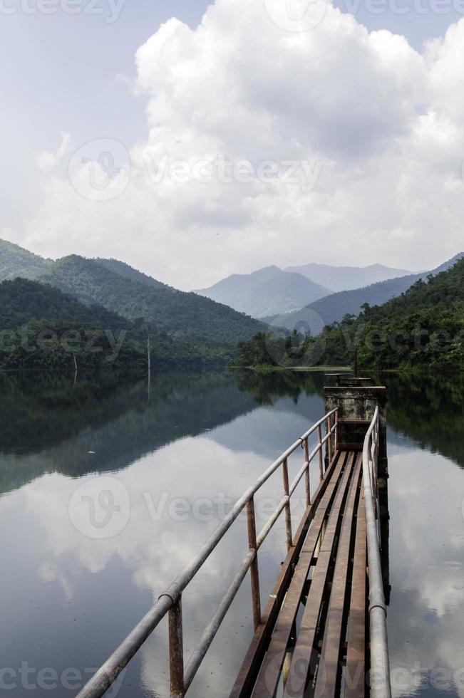 Dam save landscape water mountain tree photo