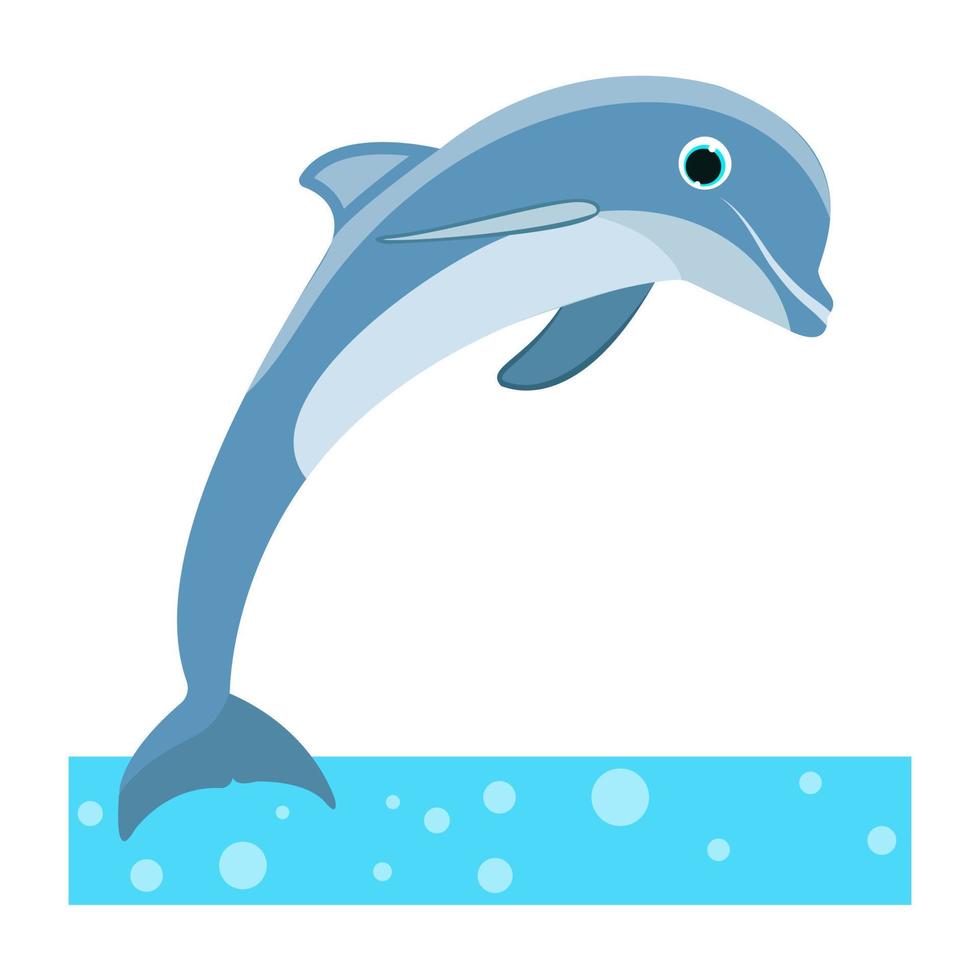 Trendy Dolphin Concepts vector