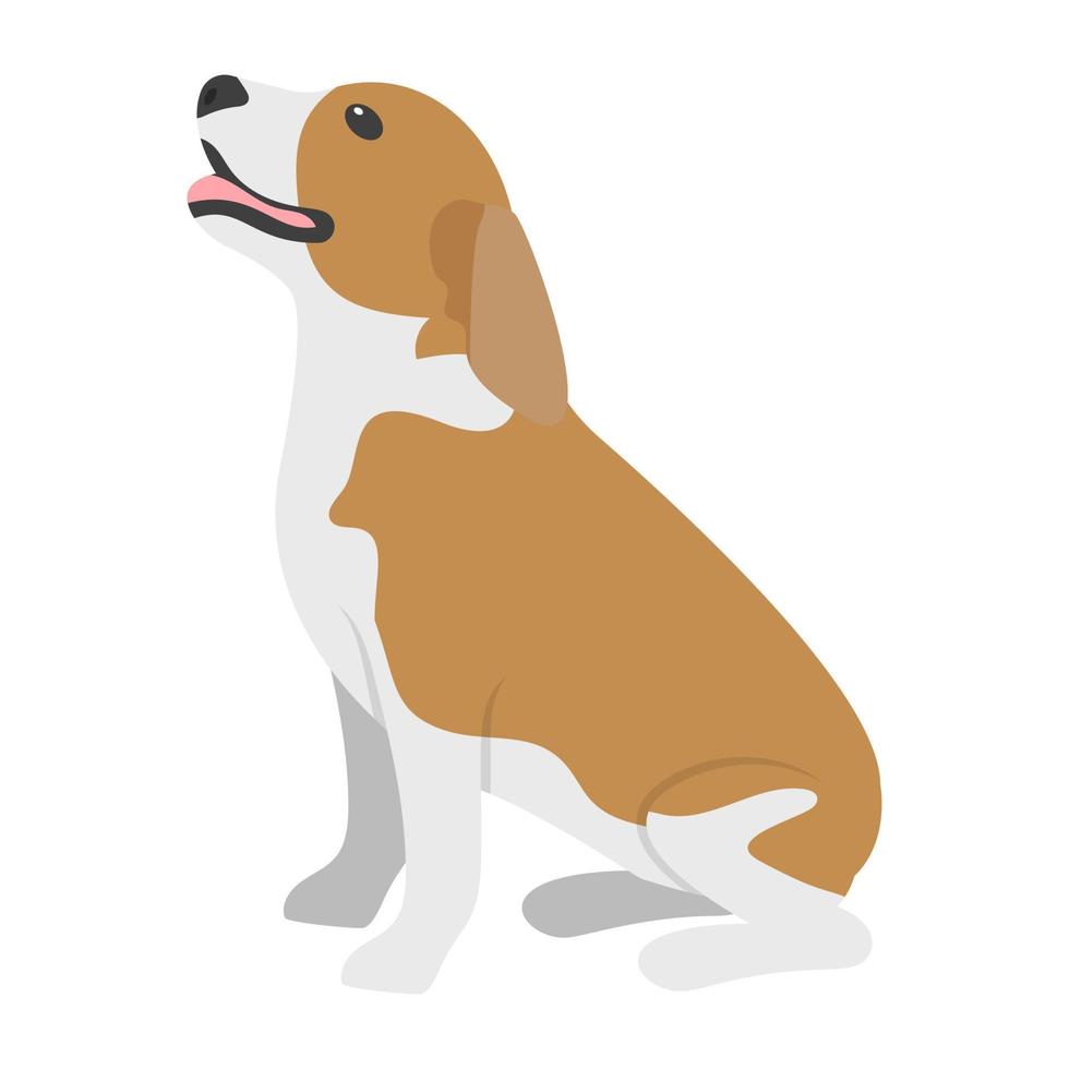 conceptos de beagle de moda vector