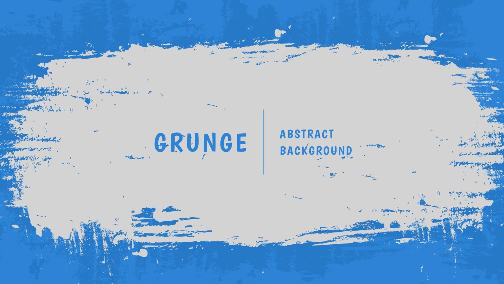 Diseño abstracto de la textura del grunge del marco blanco en fondo azul vector