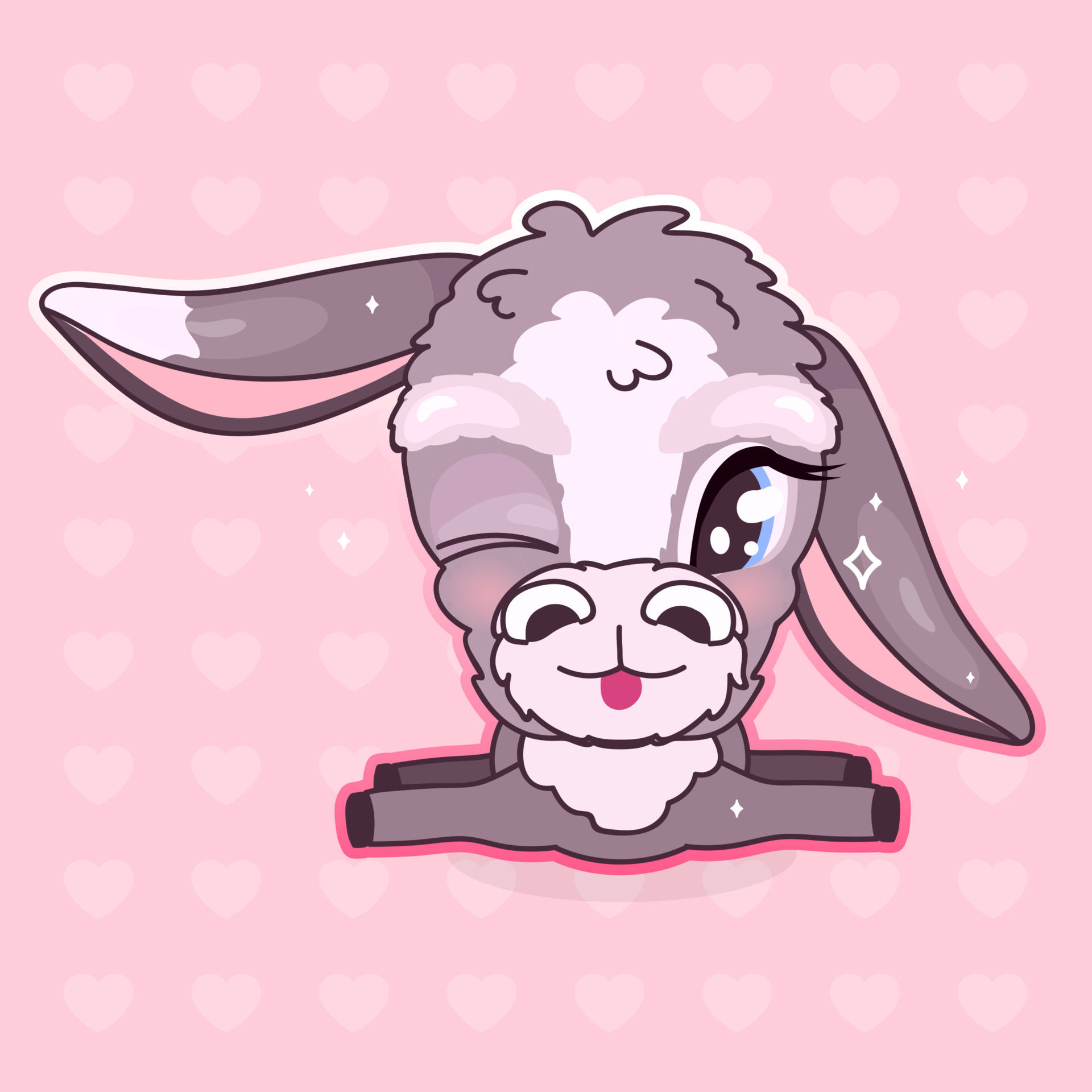 Cute donkey kawaii cartoon vector character. Adorable and funny, happy animal winking isolated sticker, patch, girlish illustration. Anime baby girl cool mule, burro emoji on pink background 4341275 Vector Art at Vecteezy Cute donkey kawaii cartoon vector character. Adorable and funny, happy animal winking isolated sticker, patch, girlish illustration. Anime baby girl cool mule, burro emoji on pink background 4341275 Vector Art at Vecteezy