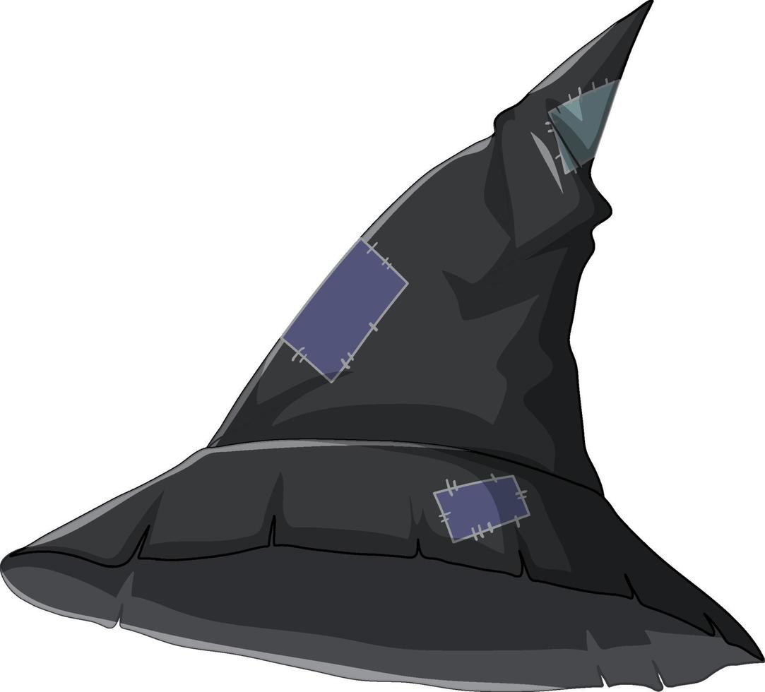 Witch hat cartoon on white background vector