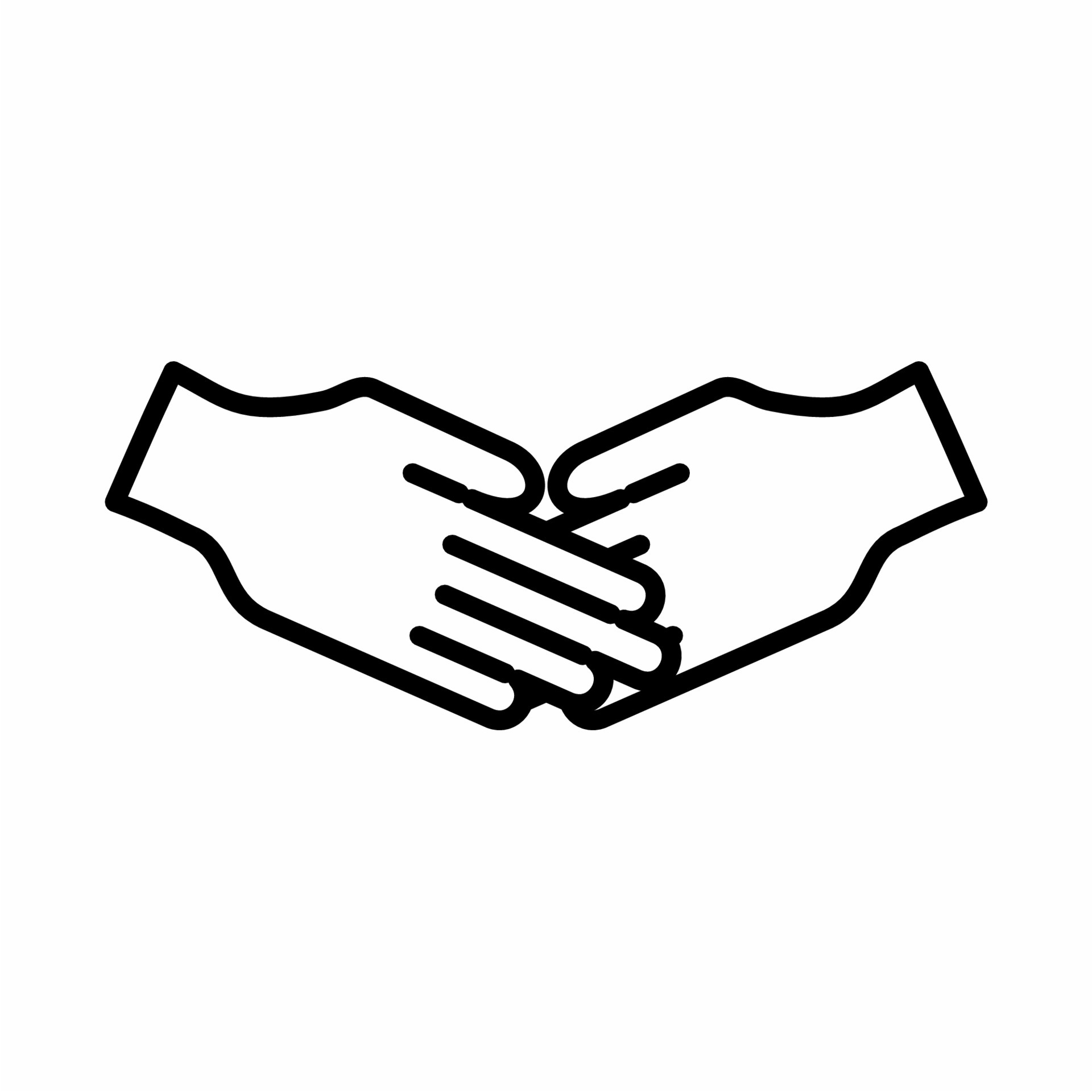 Hand Shake Icon Line.eps 4342037 Vector Art at Vecteezy