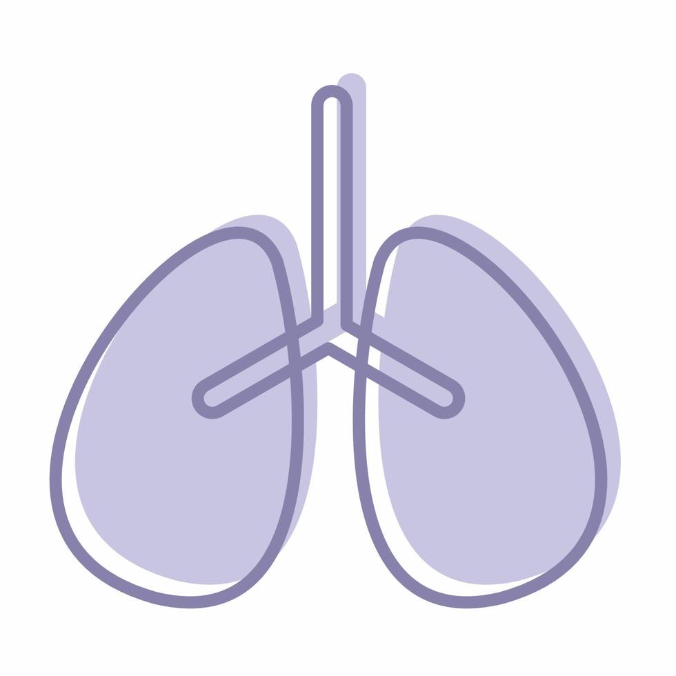 Lungs Icon Blue.eps vector