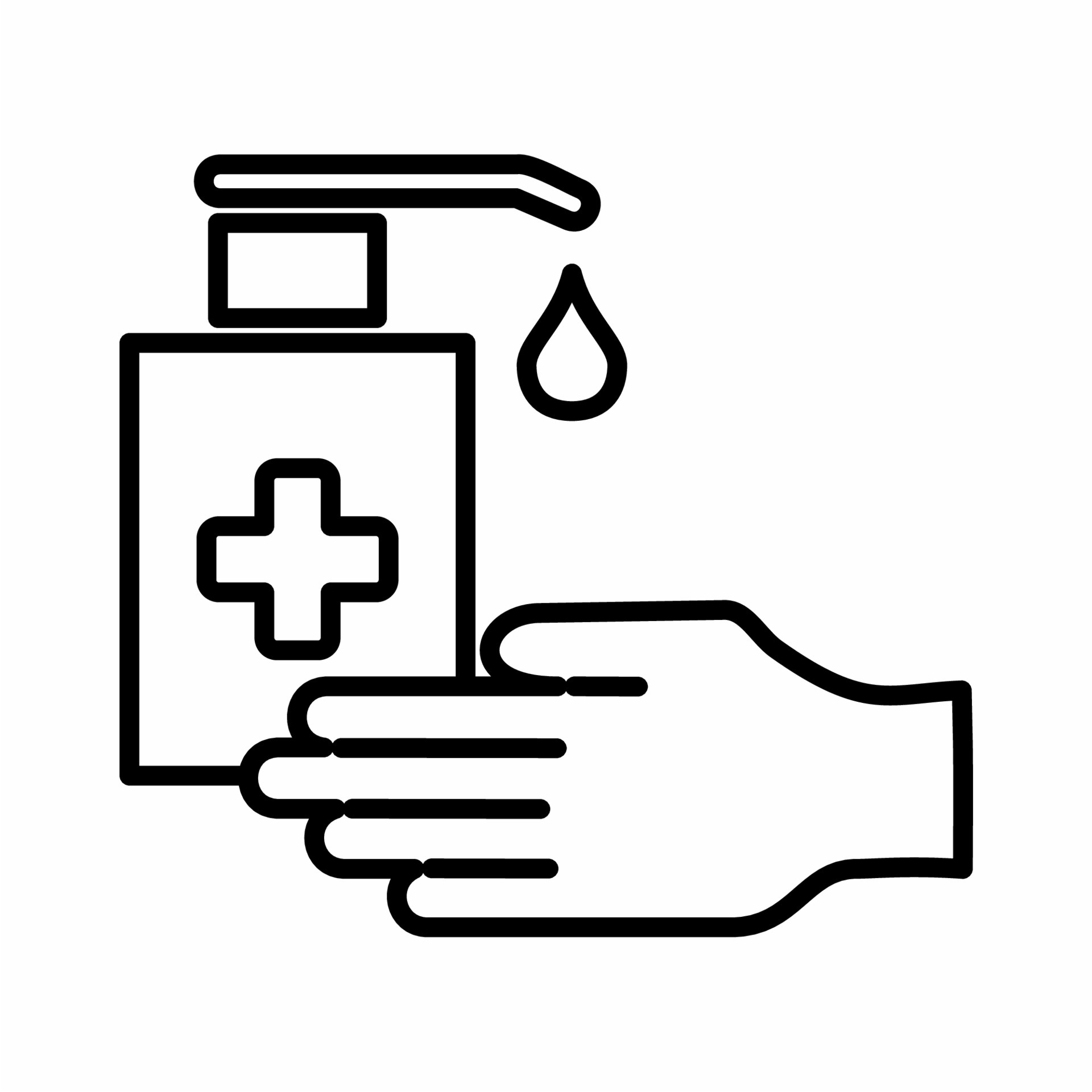 Hand Sanitizer Icon Line.eps 4342104 Vector Art at Vecteezy
