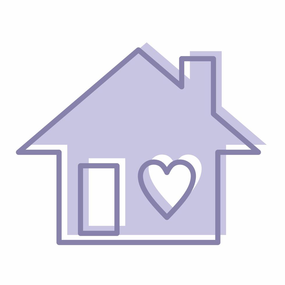 Stay at Home Icon Blue.eps vector