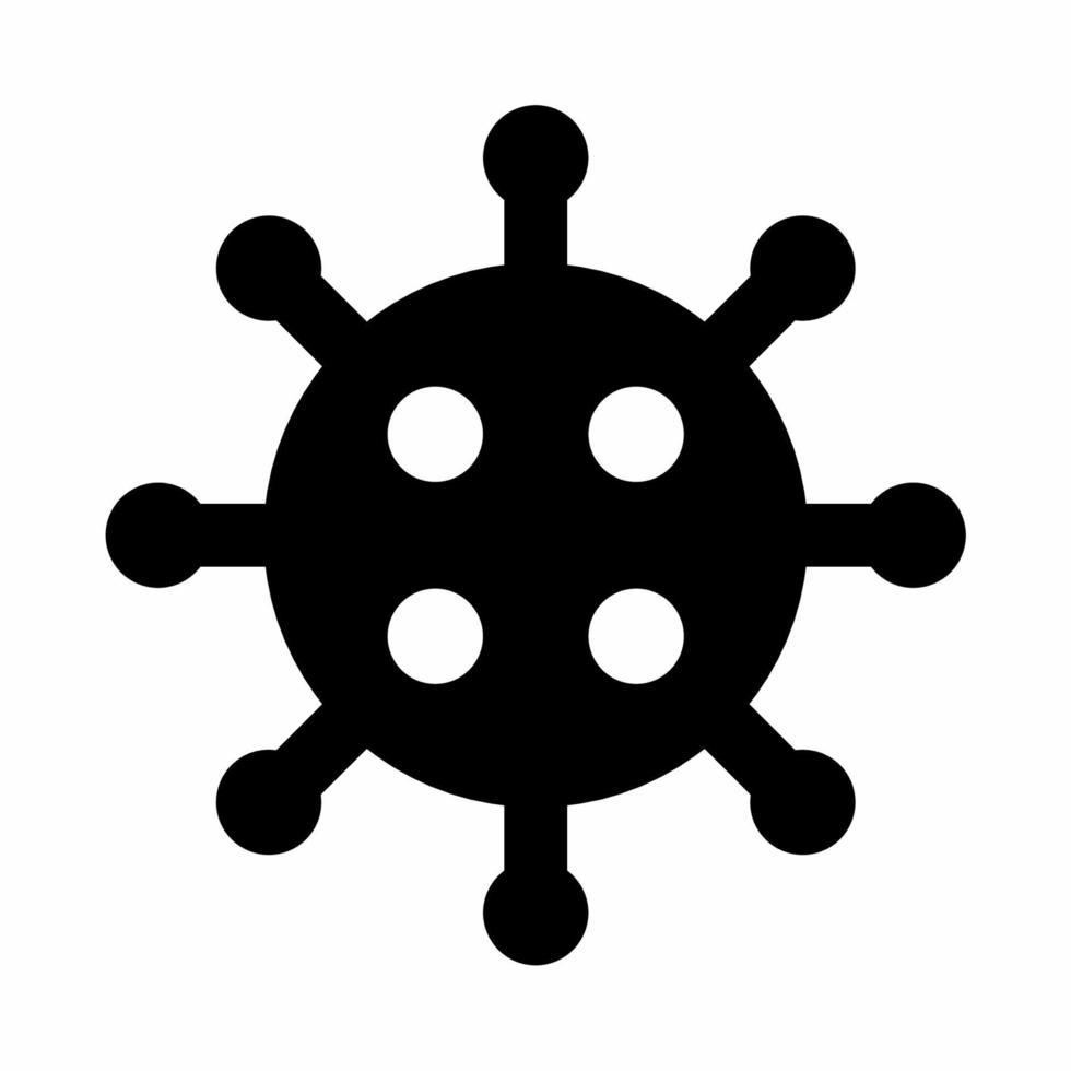 Virus Icon Black.eps vector
