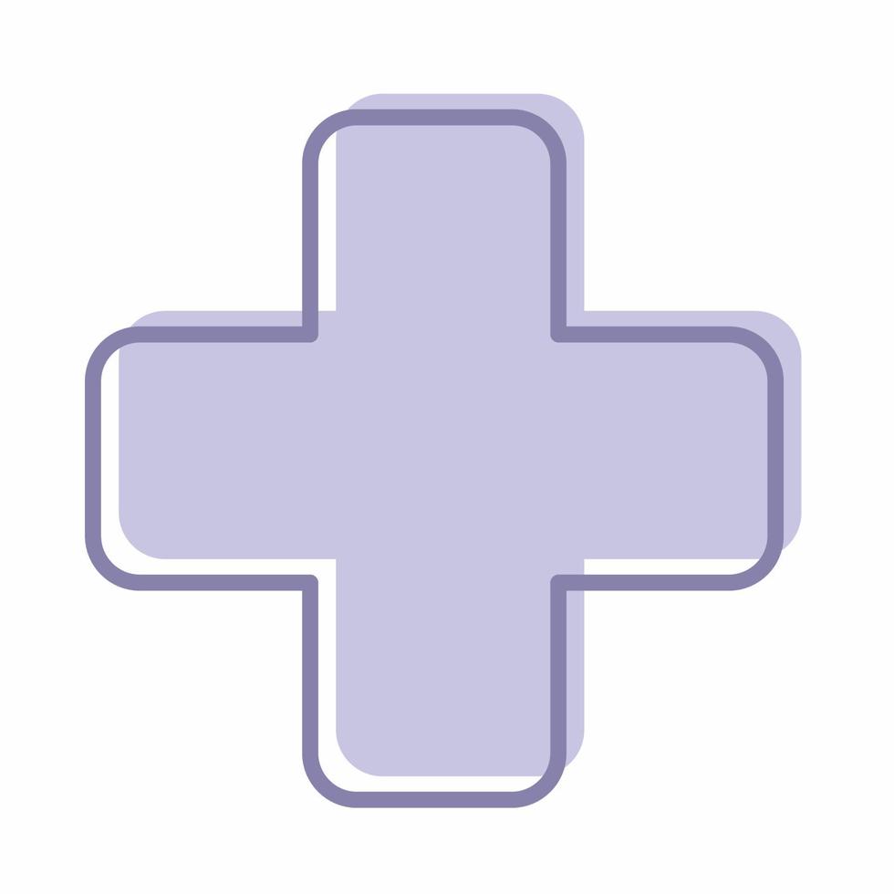 Red Cross Icon Blue.eps vector