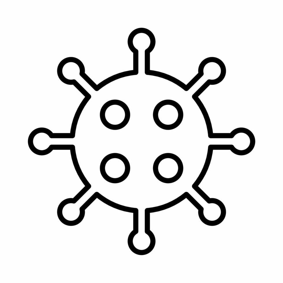 Virus Icon Line.eps vector