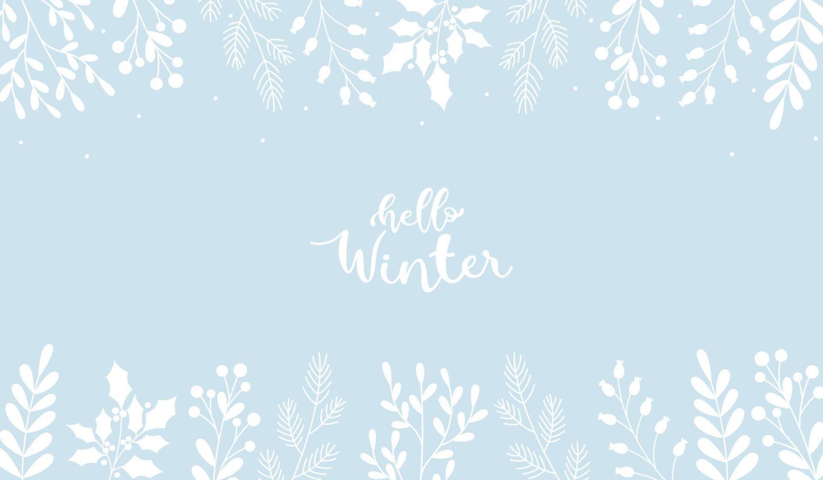 hola fondo de invierno vector