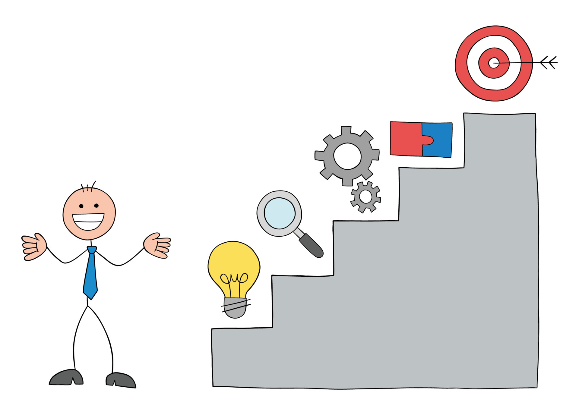 Teamwork, stickmen businessman with success stairs. Idea, research, work, teamwork and success, hand drawn outline cartoon vector illustration. 4342248 Vector Art at Vecteezy Teamwork, stickmen businessman with success stairs. Idea, research, work, teamwork and success, hand drawn outline cartoon vector illustration. 4342248 Vector Art at Vecteezy