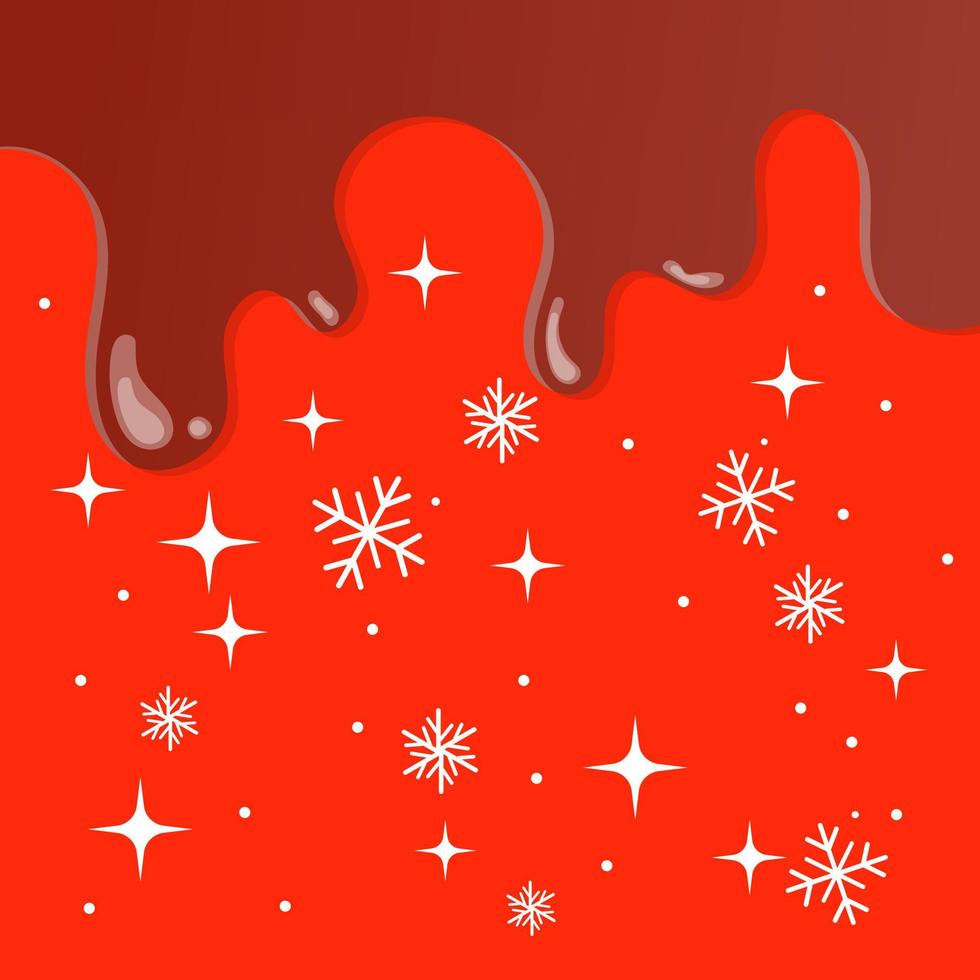 fondo de navidad con copos de nieve vector