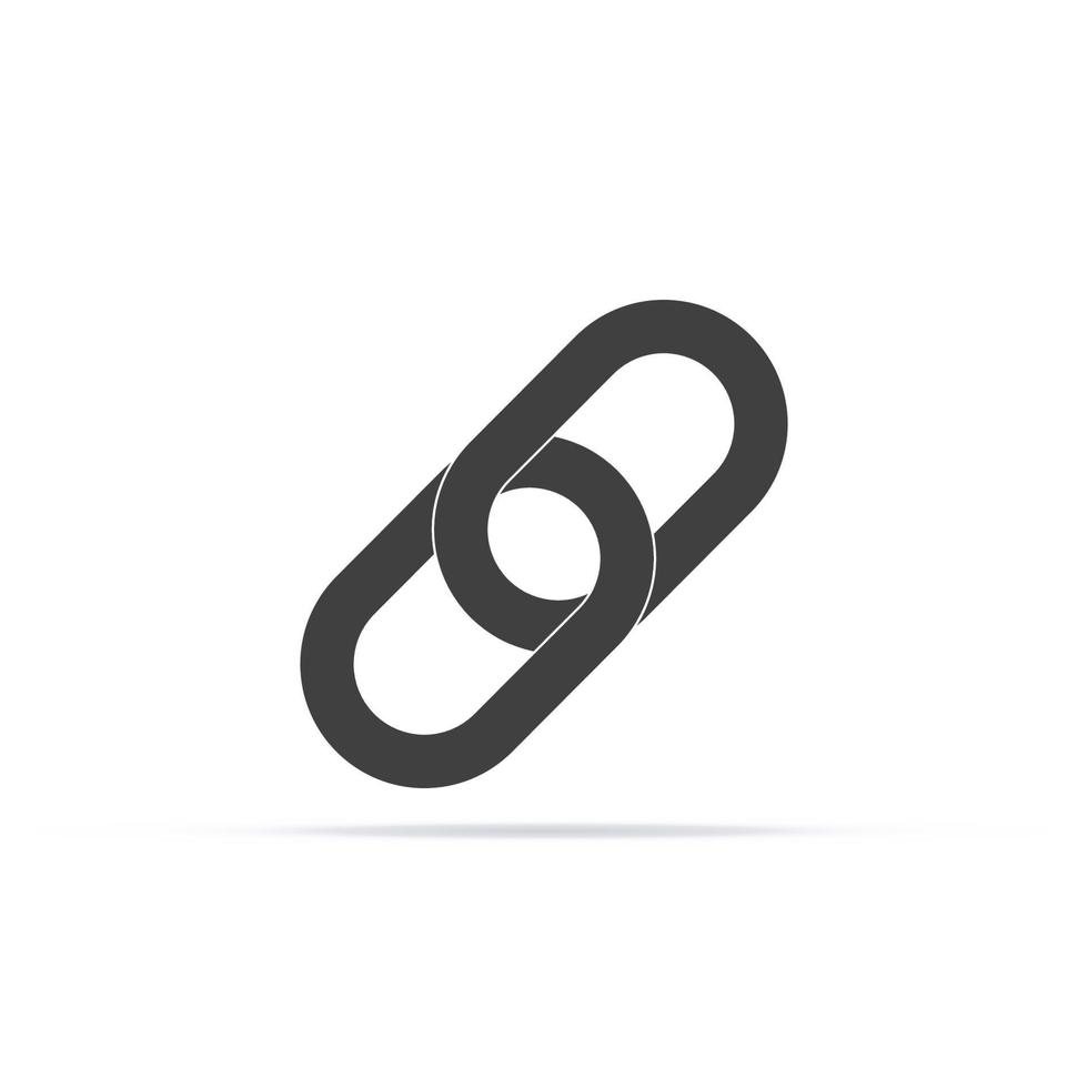 chain Link icon vector, attachment link unlink symbol vector