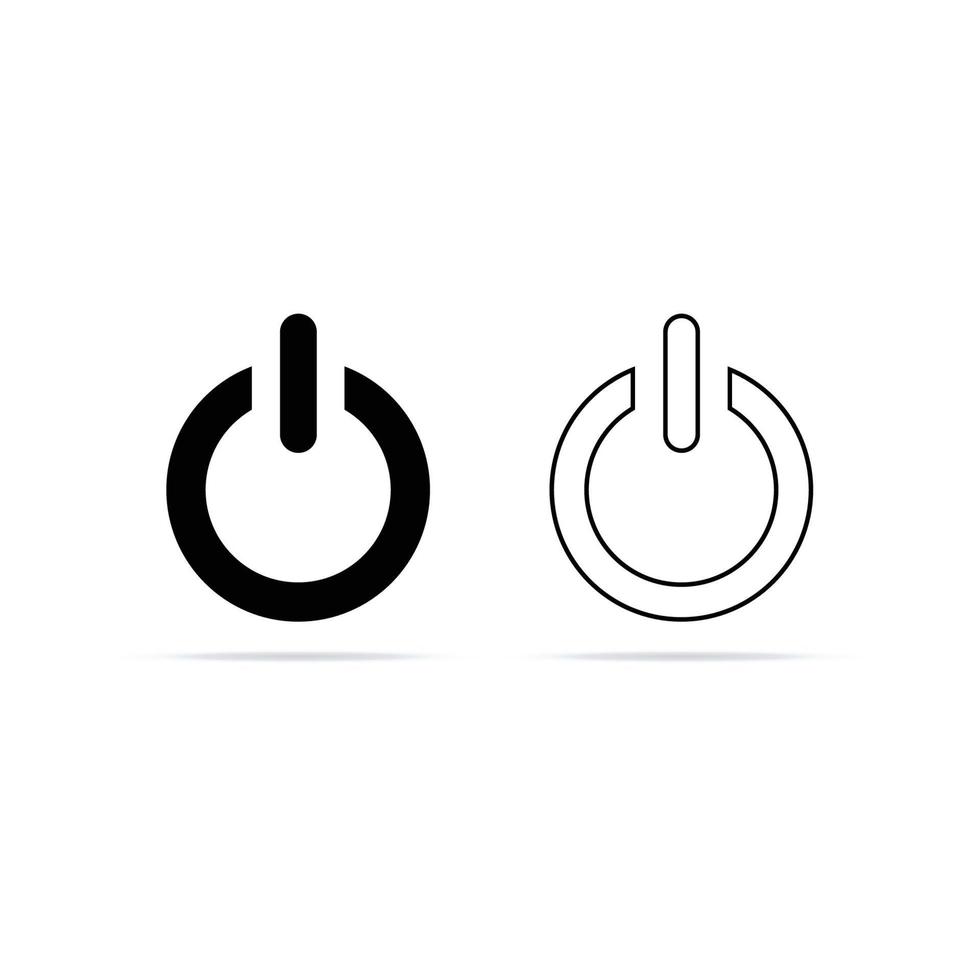 Power off icon. Power on icon. On-Off icon vector illustration