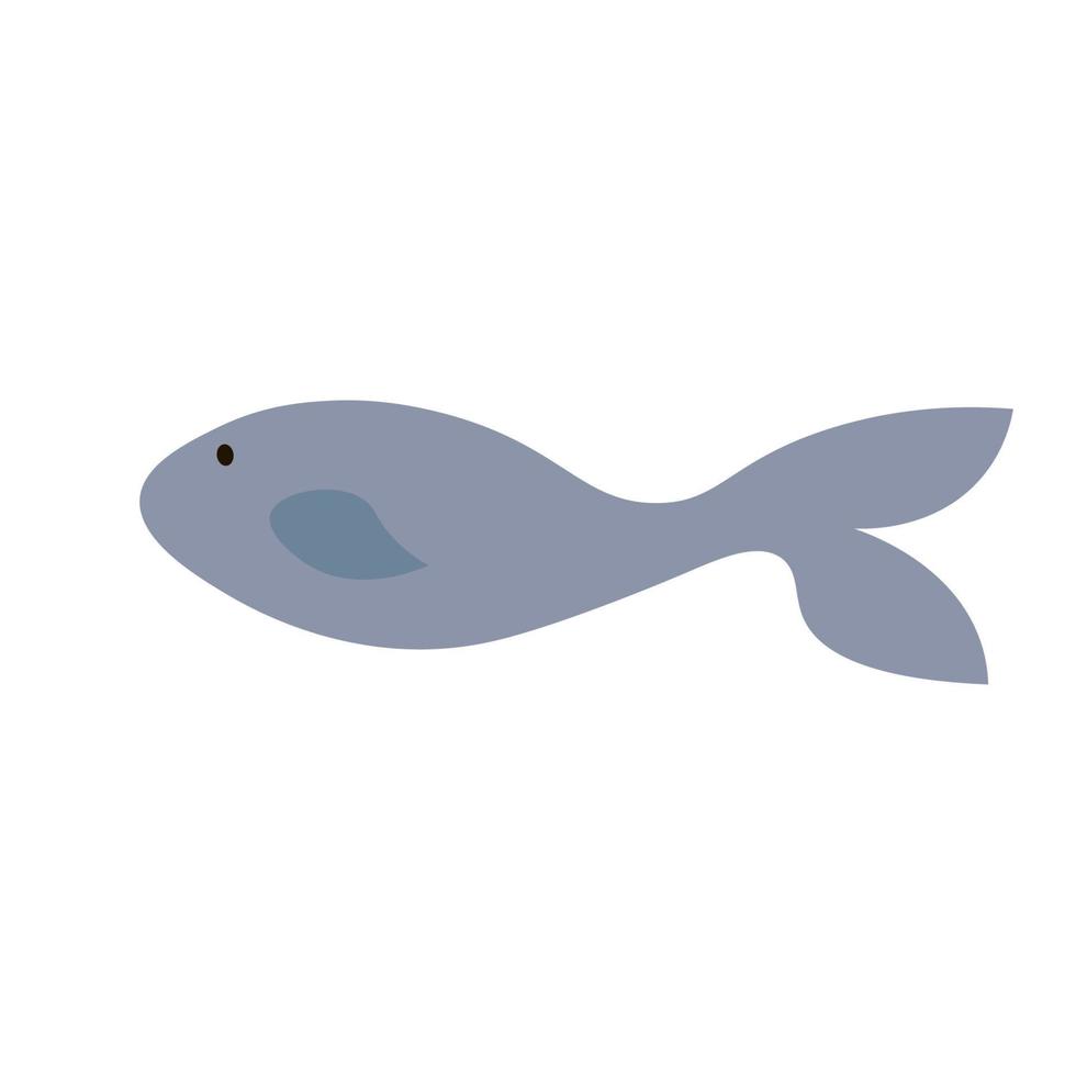 Whale isolated on white background. vector