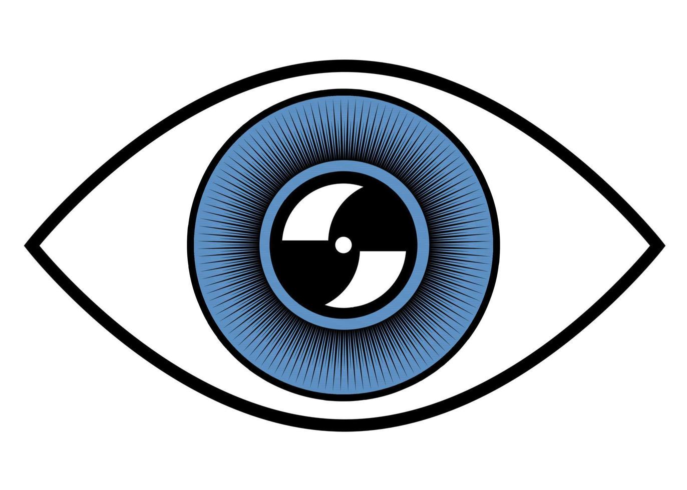 Human eye. Surveillance icon. vector